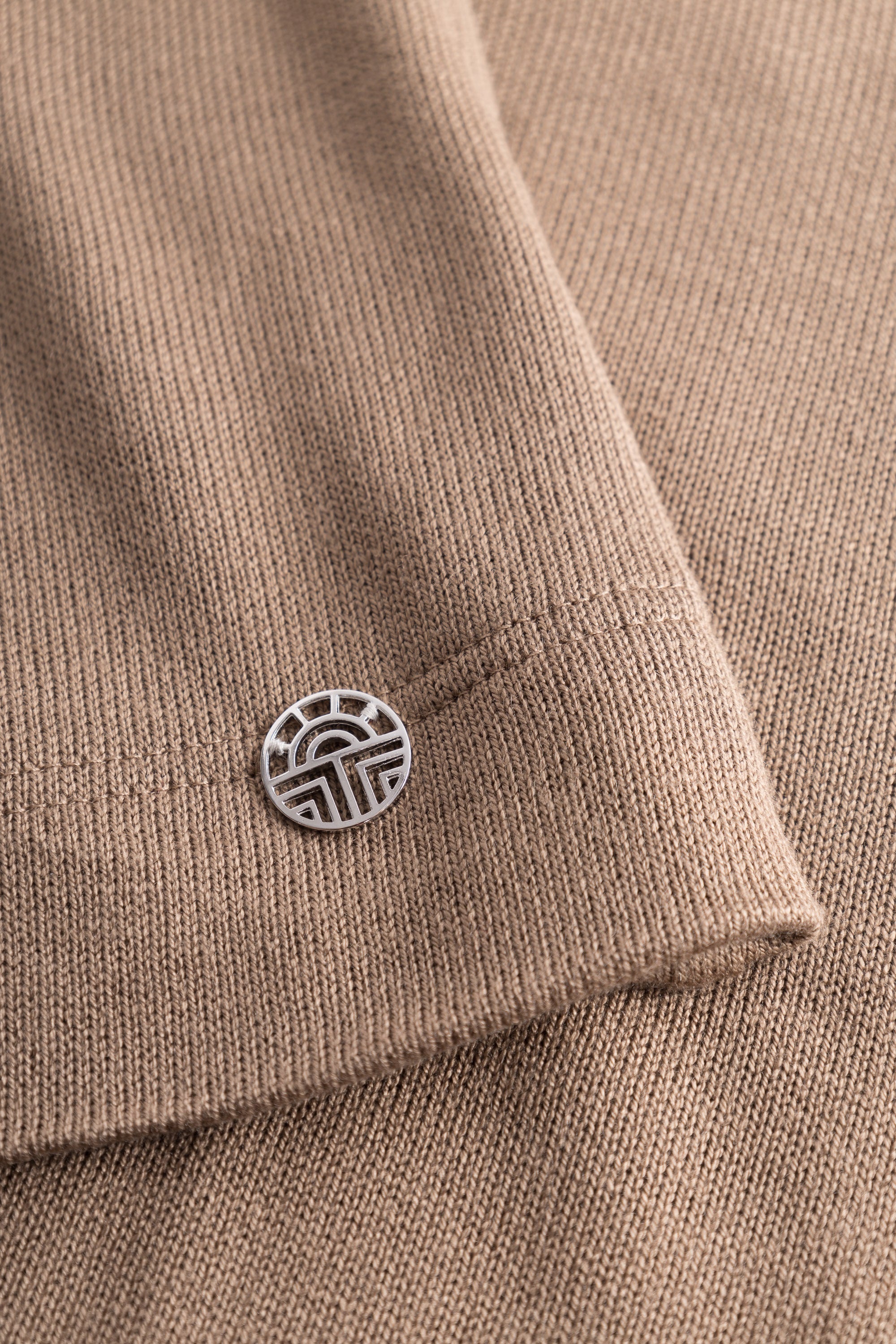 Feraud Sweatshirt, Overcut, Pockets Knit Uni (3231179) Toffee