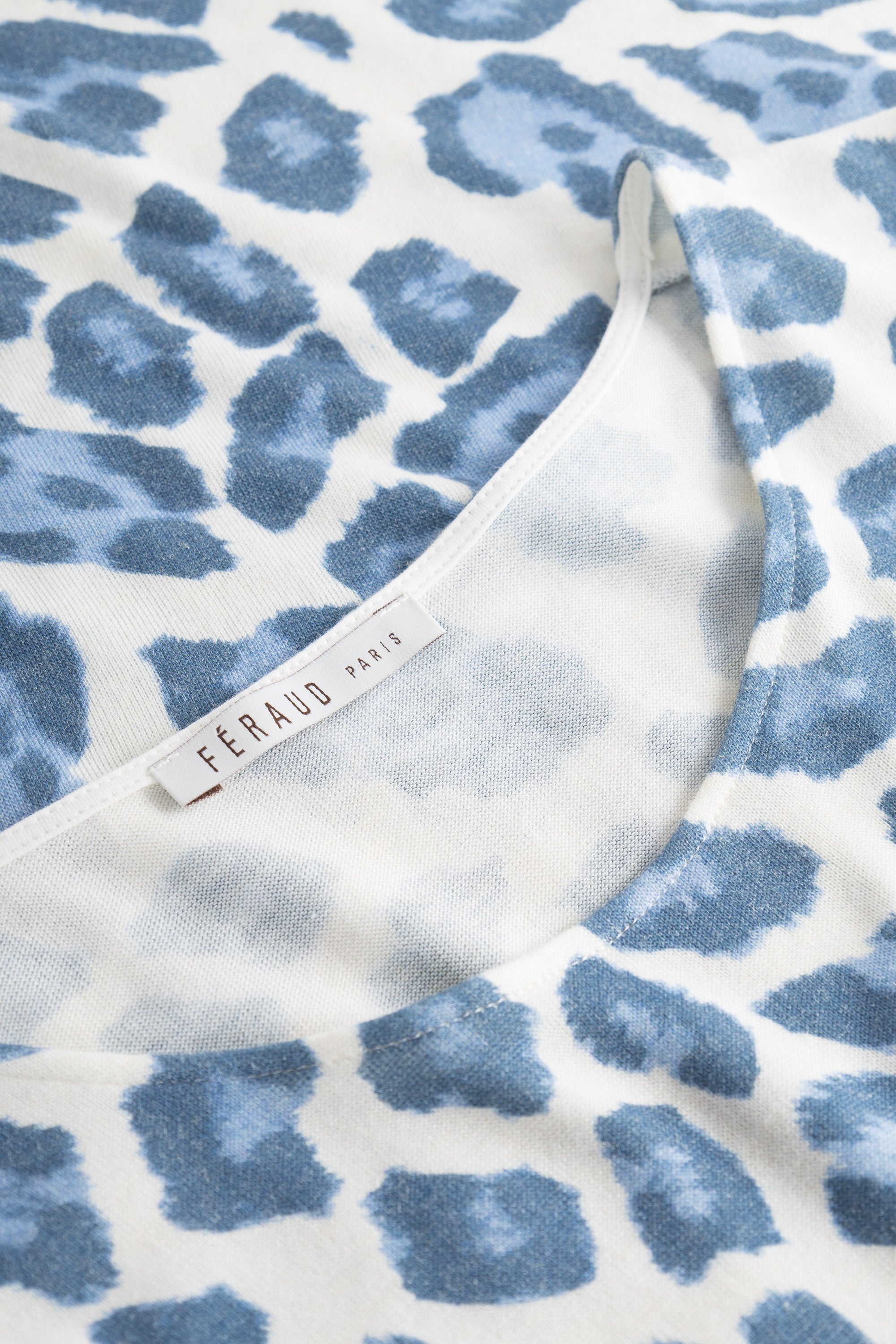 Feraud Shirt, 3/4 Sleeve, Round Neck Knit Leo-P (3231191) Modern Leo