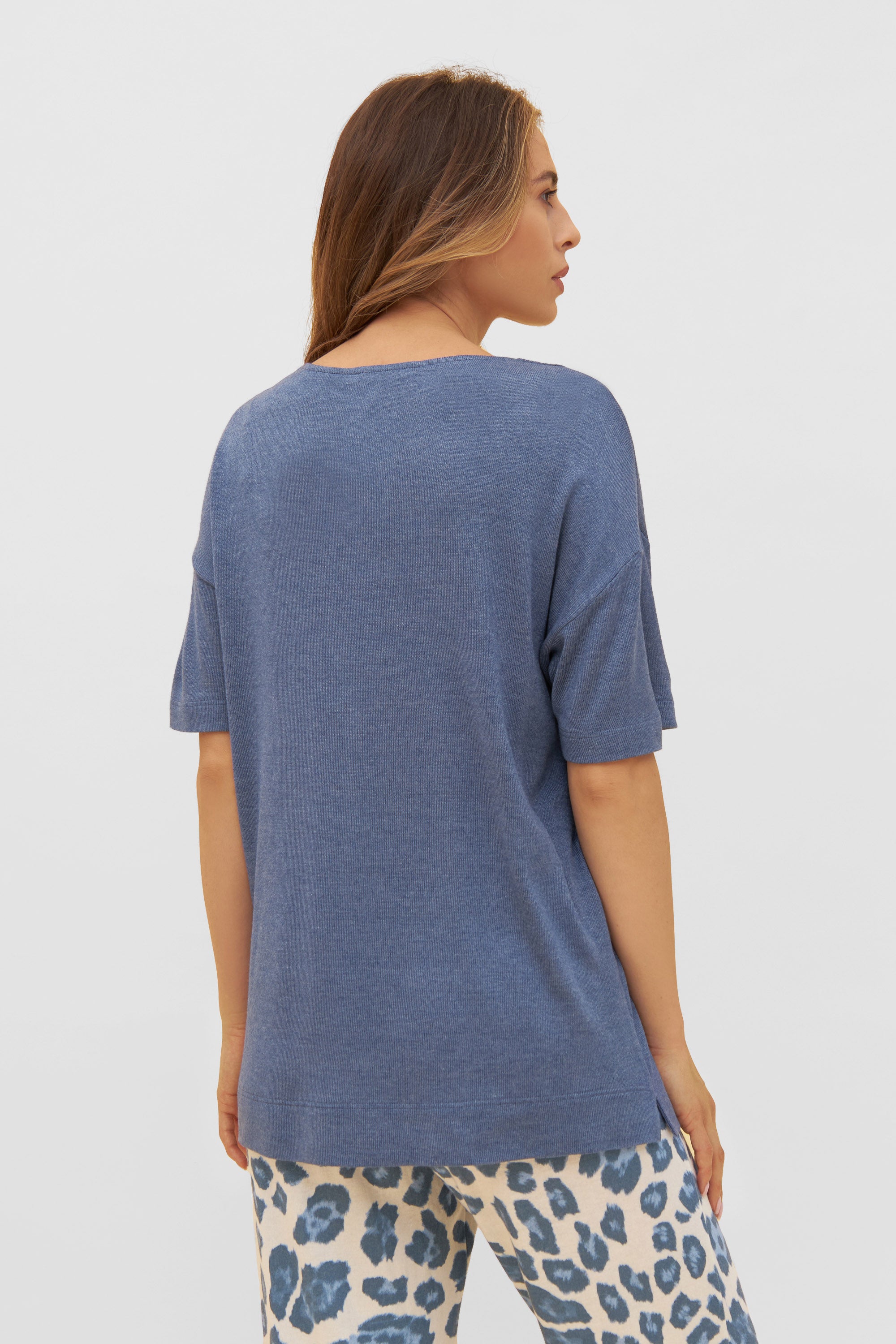 Feraud Shirt, 1/2 Sleeve, Round Neck, Pockets K (3231193) Blue