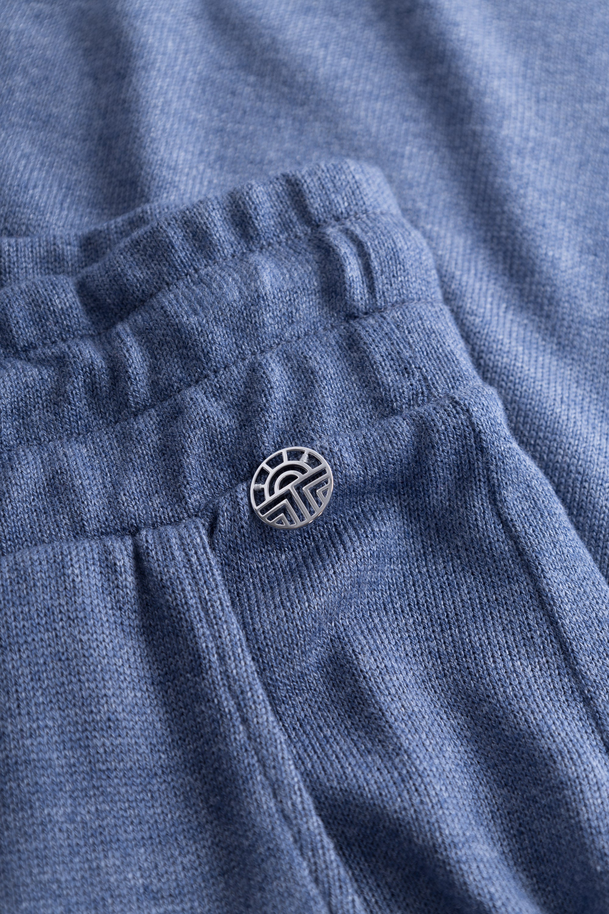 Feraud Pants, 1/1, Pockets, Cuffed Knit Uni Blu (3231196) Blue