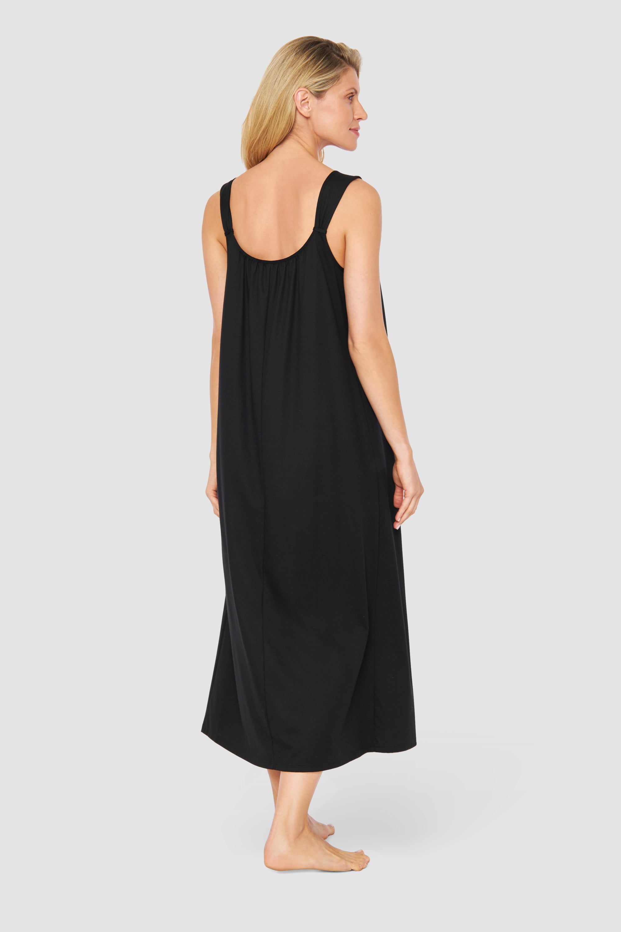 Feraud Night Dress, Straps, Round Neck Black Couture (3231254) Black