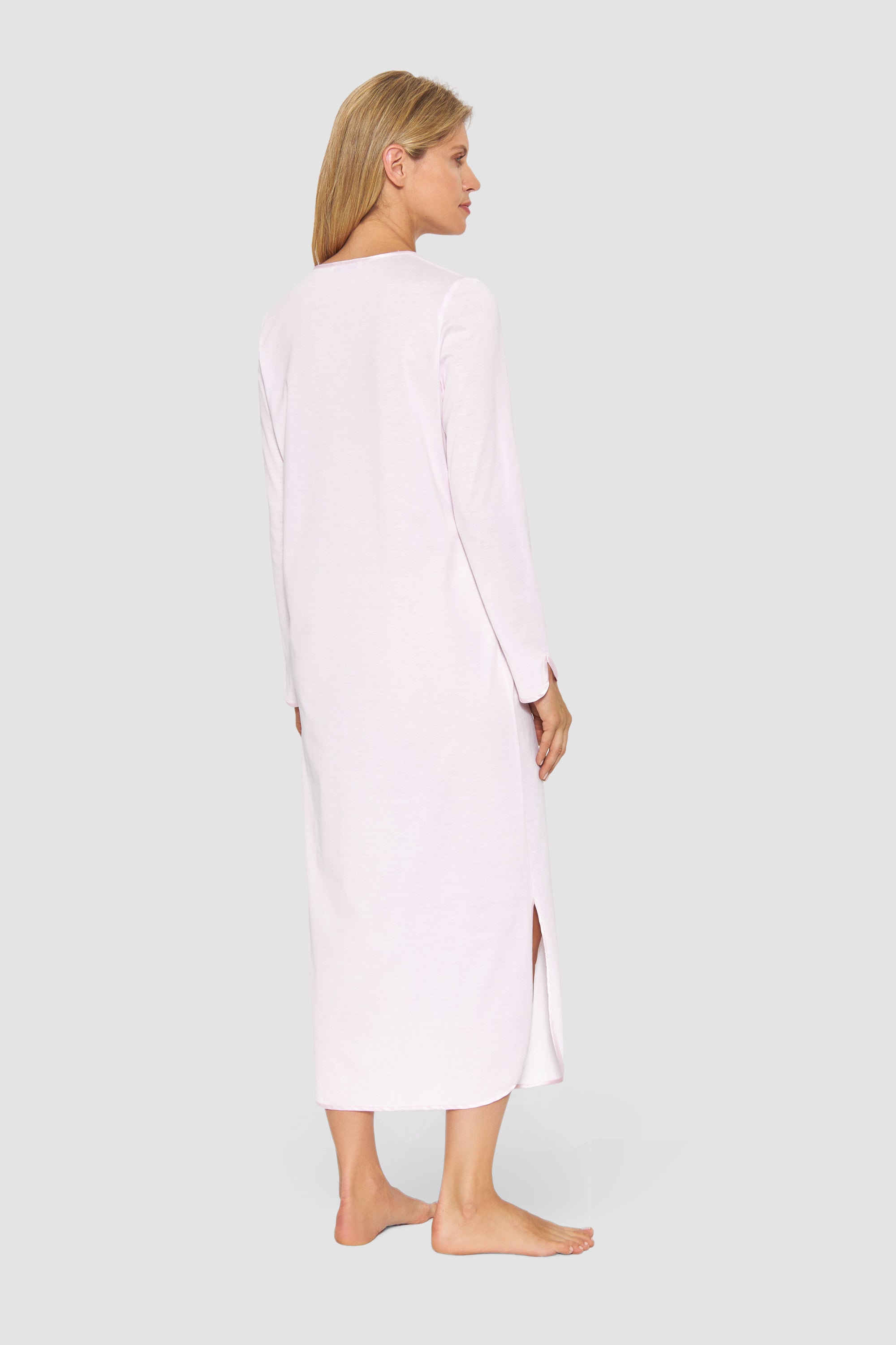 Feraud Night Dress,1/1 Sleeve, Round Neck Interlock (3231281) Rose