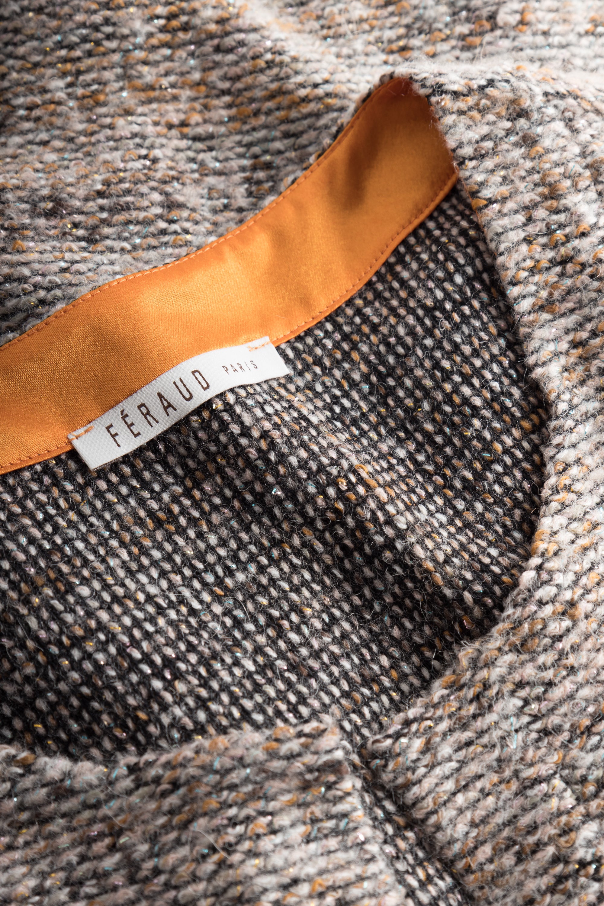 Feraud Jacket, Overcut, Round Neck, Pockets Kni (3231290) Multicolormelange