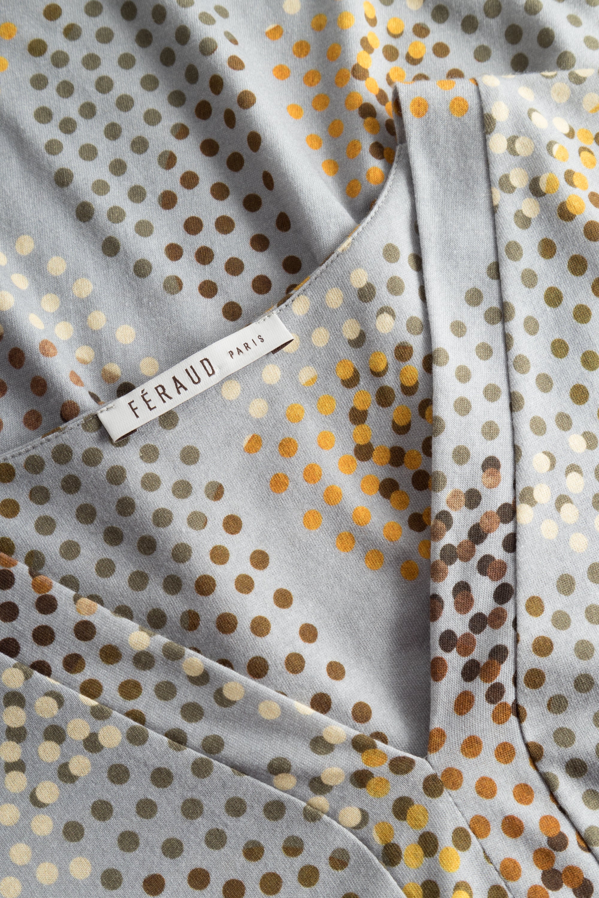 Feraud Pajama, 1/1 Sleeve, Pants 1/1, V-Neck Print (3231296) Multicolor Dots