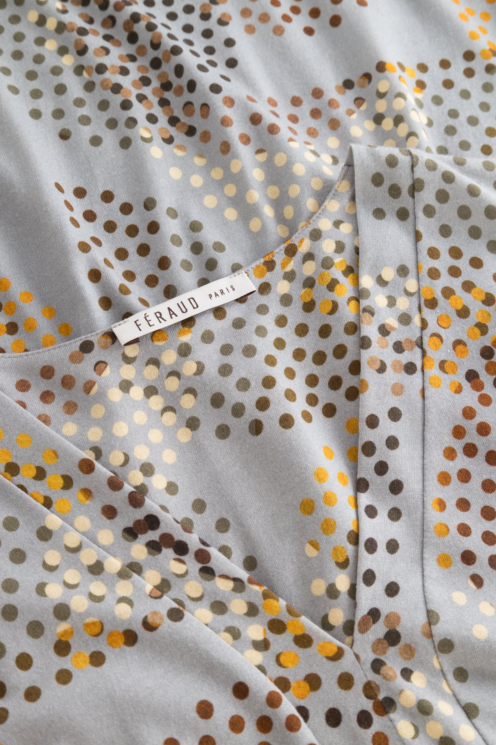 Feraud Night Dress, 1/1 Sleeve, V-Neck Print Dots (3231297) Multicolor Dots