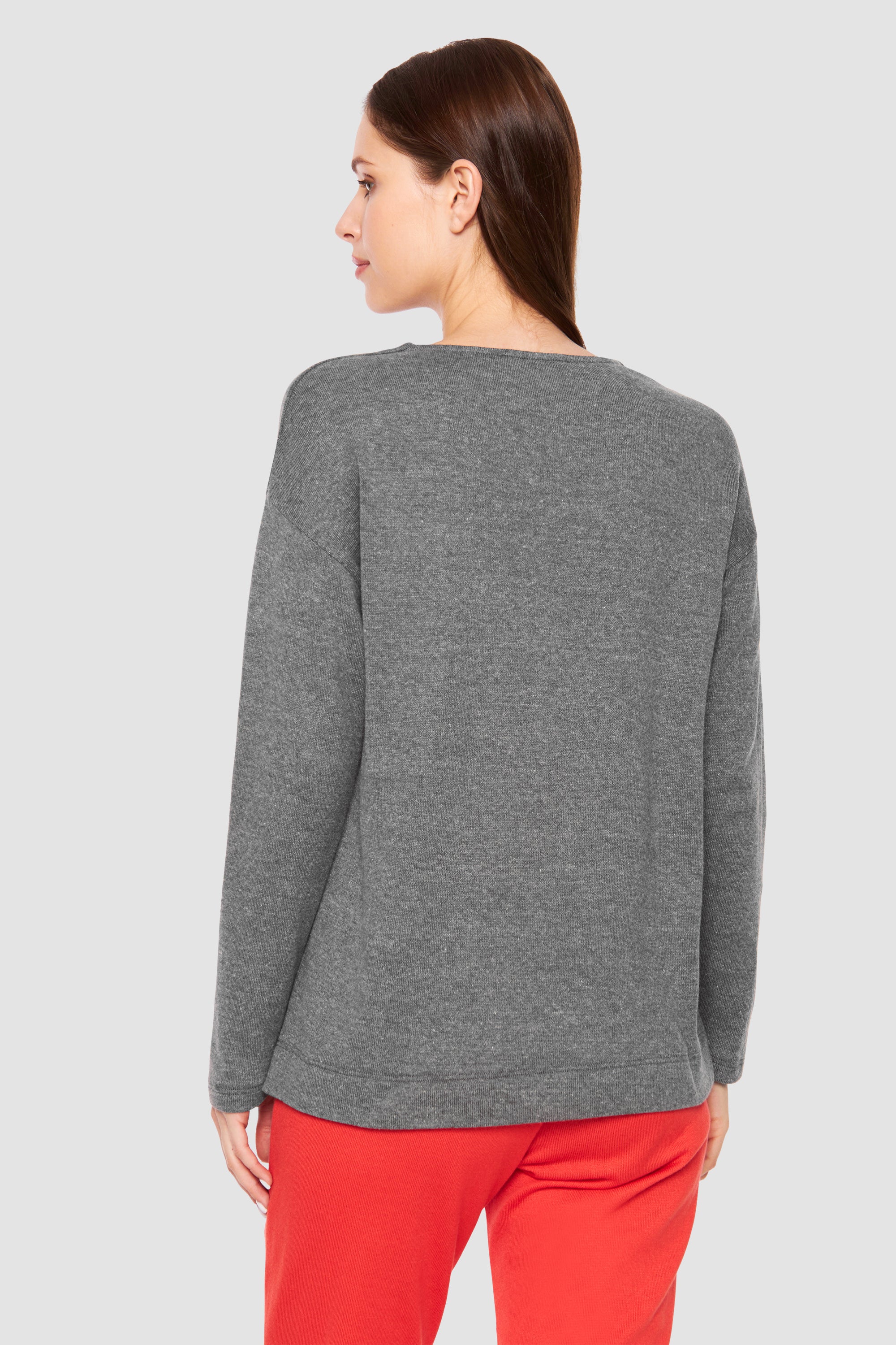 Feraud Shirt, 1/1 Sleeve, Round Neck, Pockets K (3231324) Heather Dark Grey