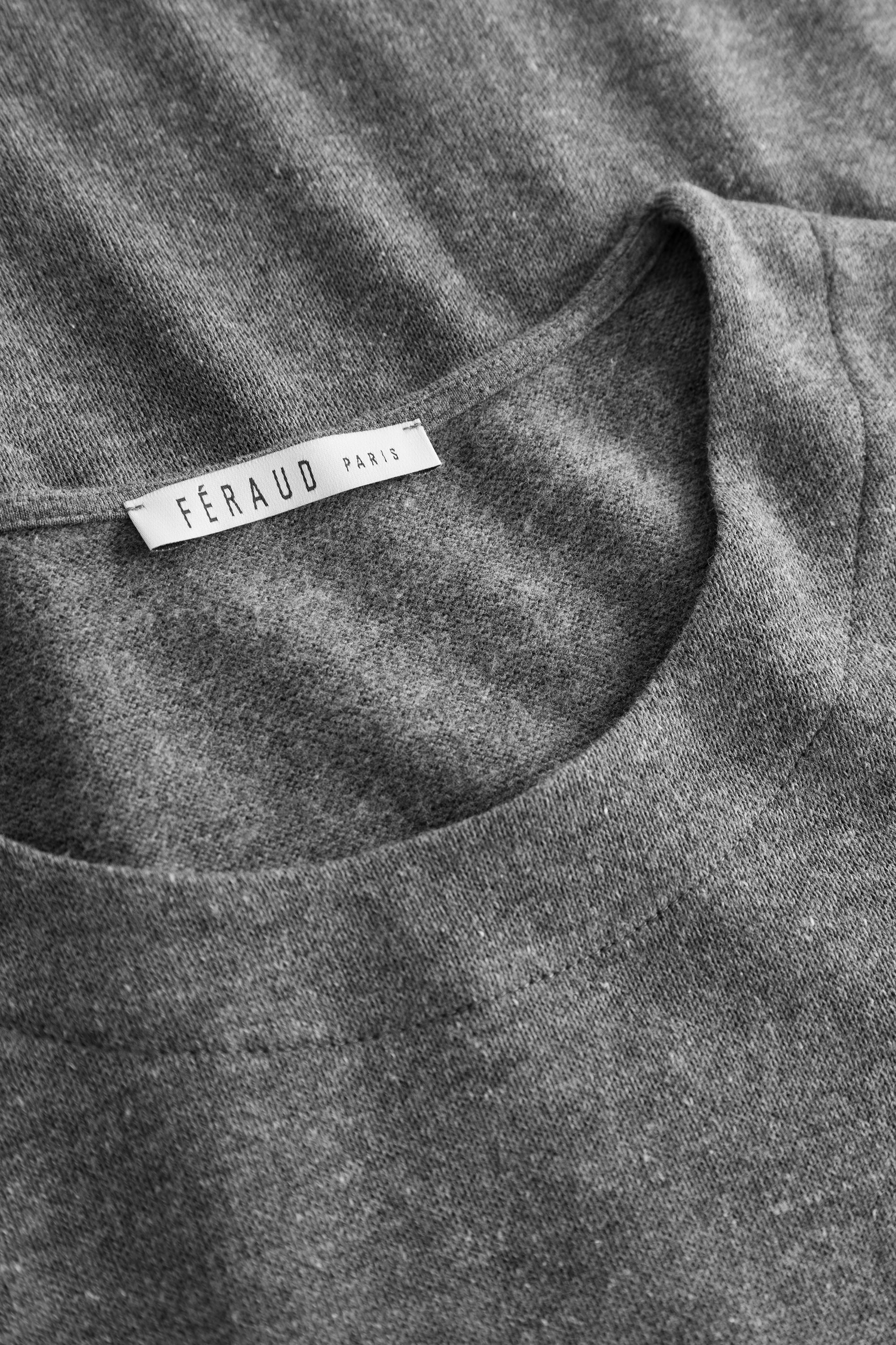 Feraud Shirt, 1/1 Sleeve, Round Neck, Pockets K (3231324) Heather Dark Grey