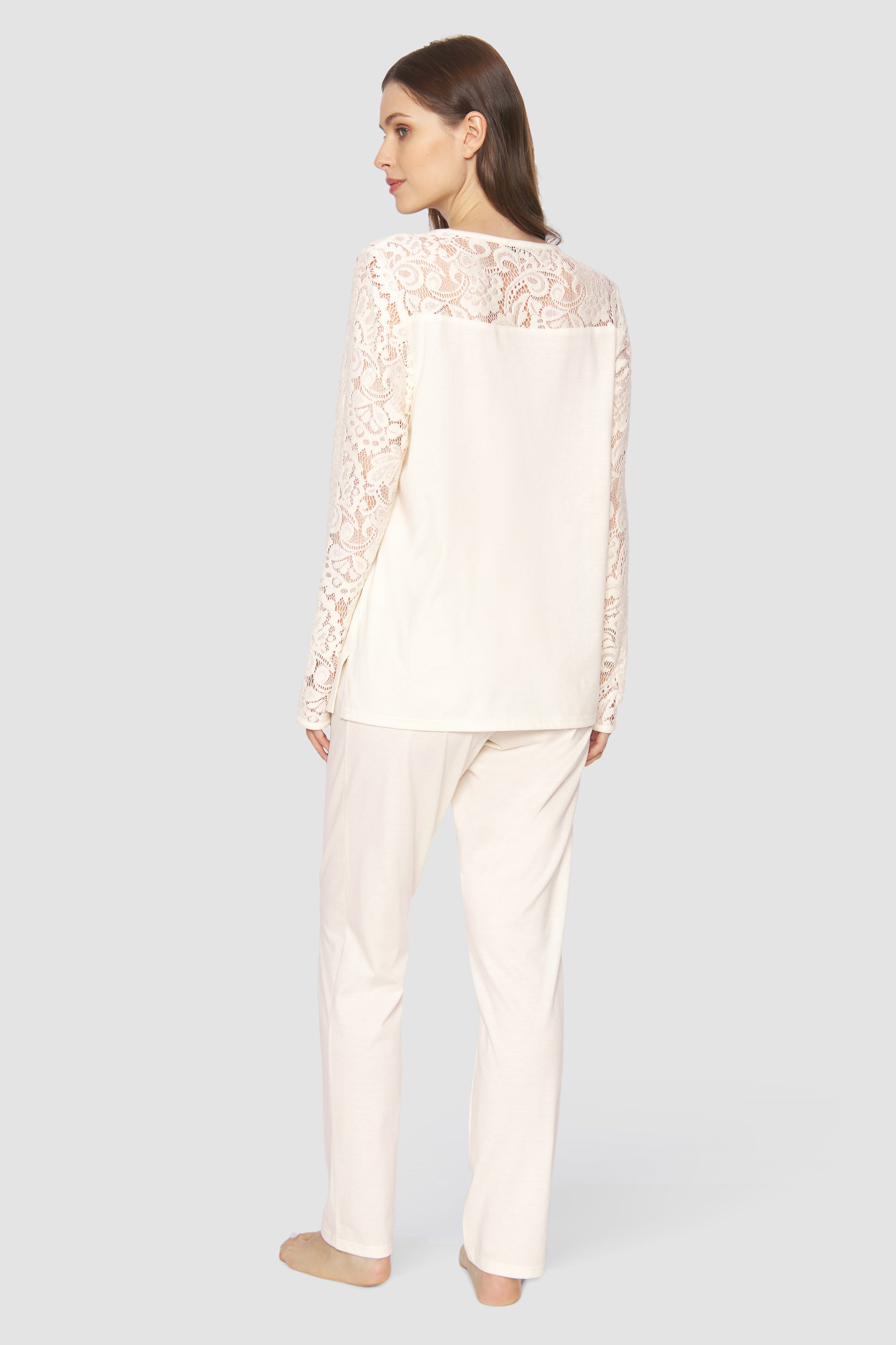Feraud Pajama, 1/1 Sleeve, Pants 1/1, Round Neck Ro (3231362) Soft Touch
