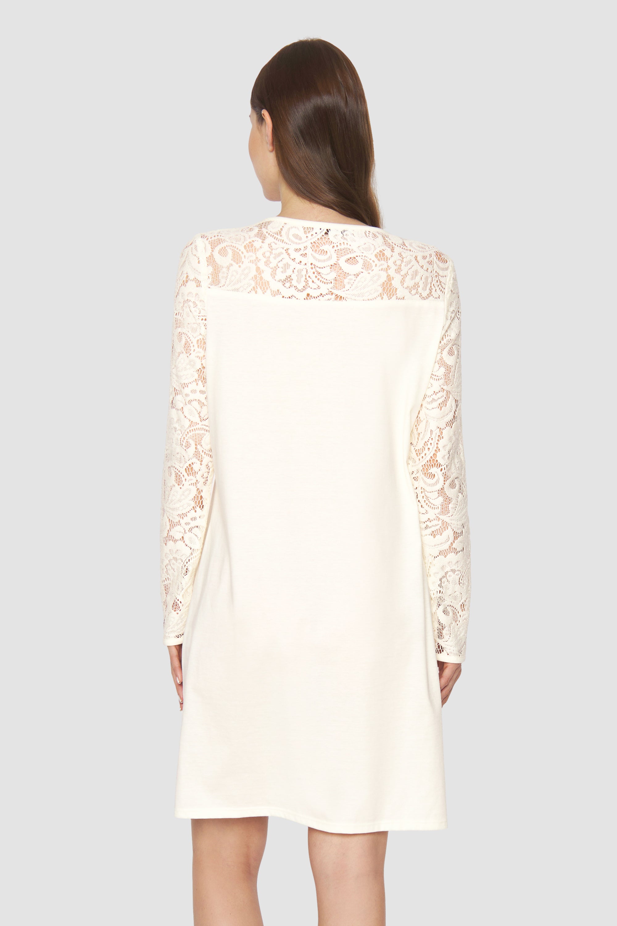Feraud Night Dress, 1/1 Sleeve, Round Neck Romantic Lace (3231363) Soft Touch