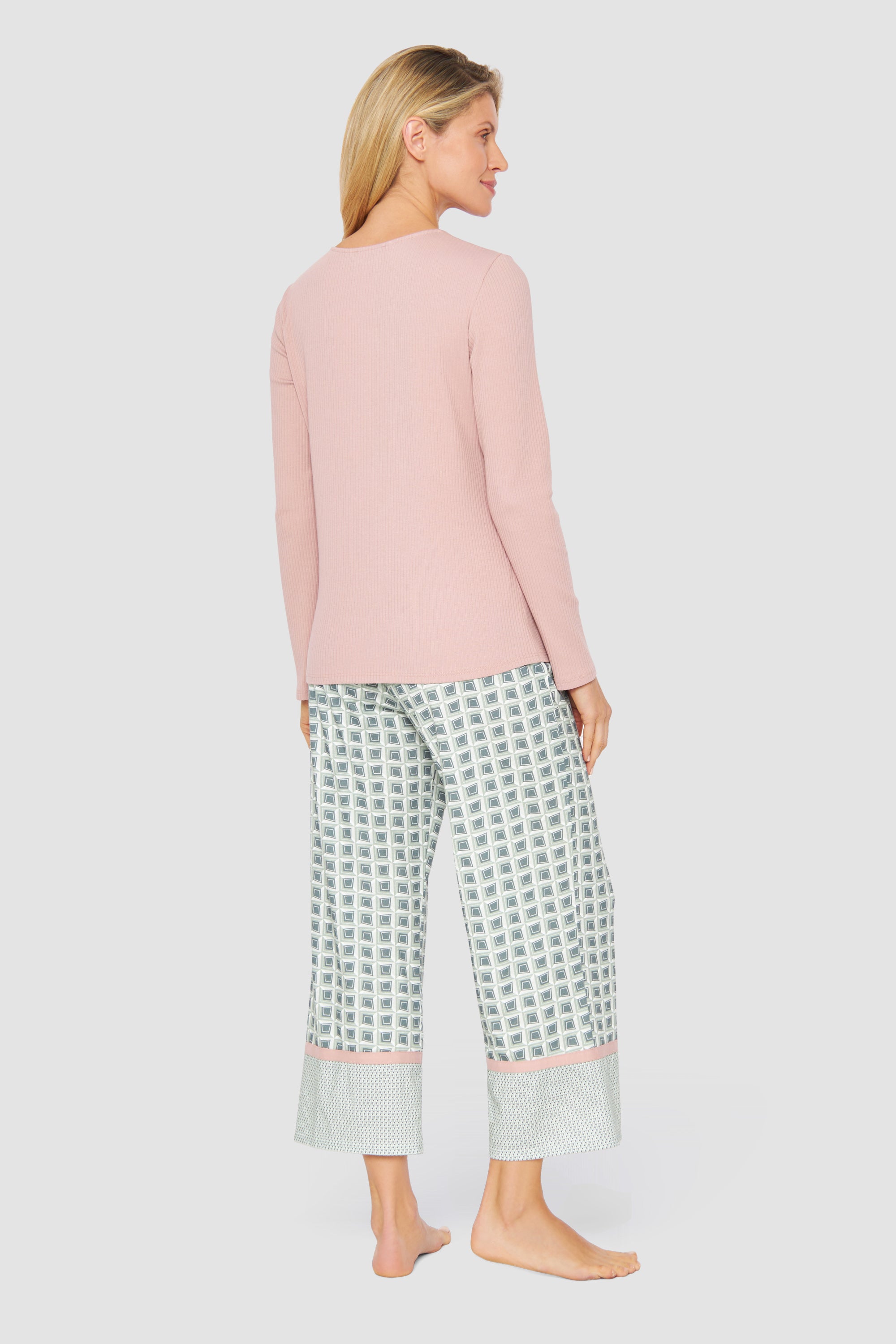 Feraud Pajama, 1/1 Sleeve, Pants 7/8, Round Neck Pu (3231373) Graphic Print