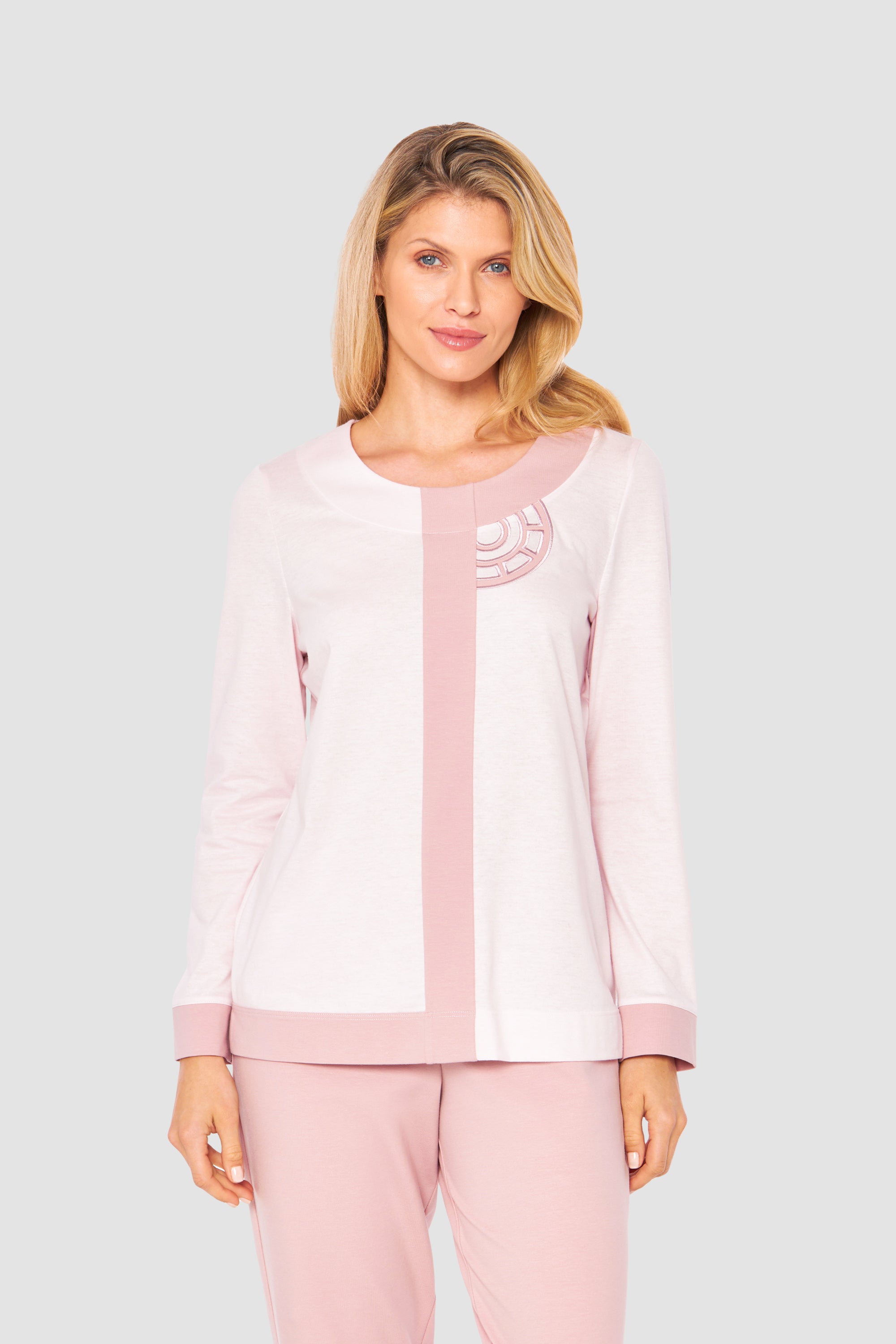 Feraud Pajama,1/1 Sleeve, Pants 1/1, Round Neck Col (3231379) Colourblocking