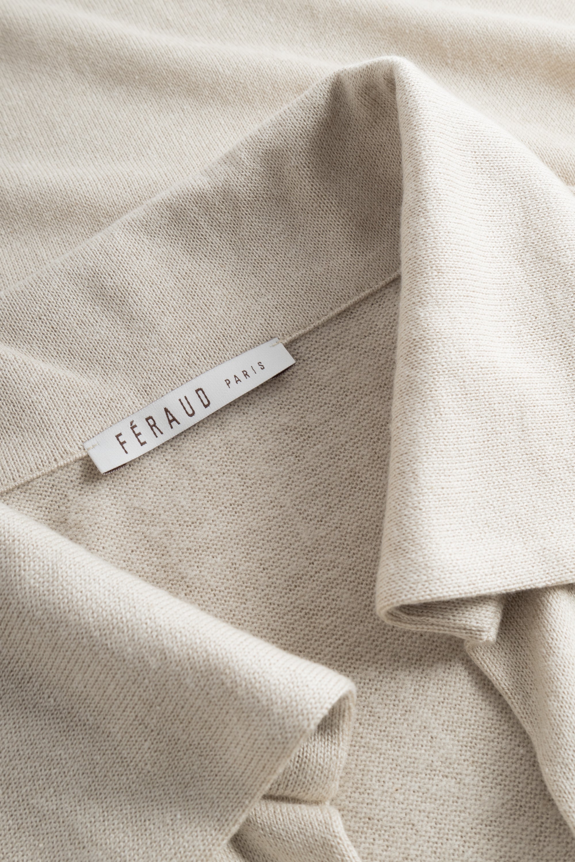 Feraud Jacket, 1/1 Sleeve, Pockets Knit Uni (3231394) Sand