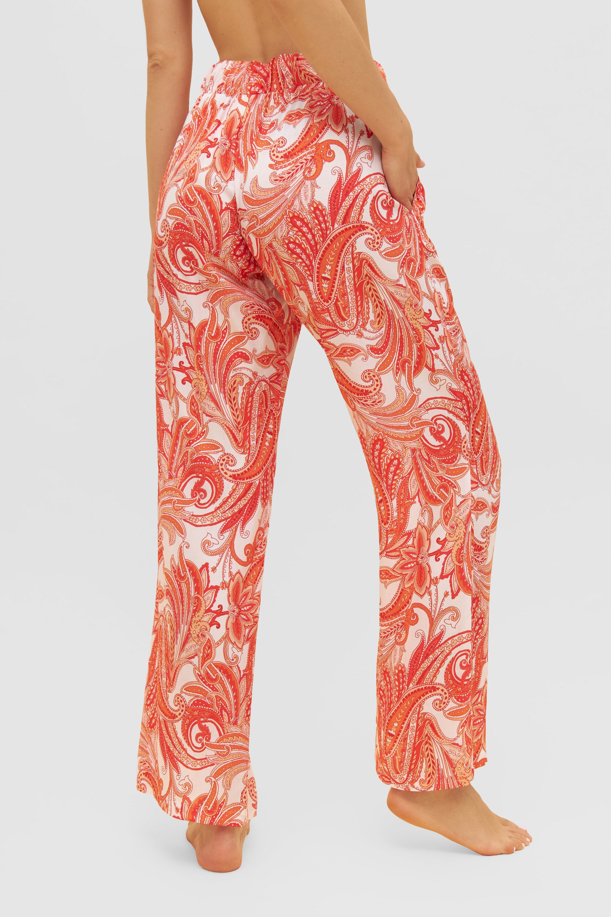 Feraud Pants, 1/1, Pockets, Culotte Coral Reef (3235126) Paisley
