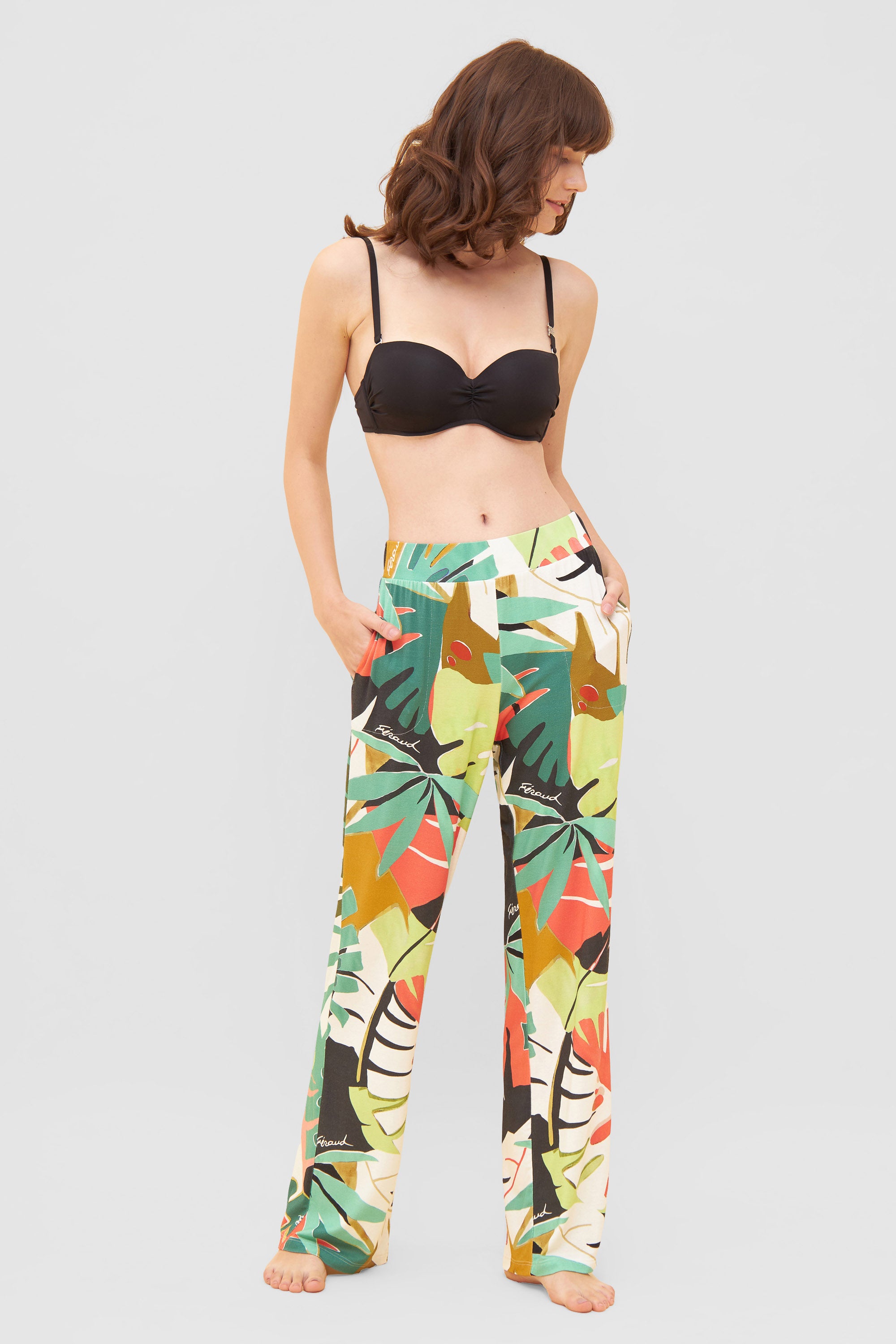 Feraud Pants, 1/1 Fauna Leaves (3235142) Multicolor Leaves