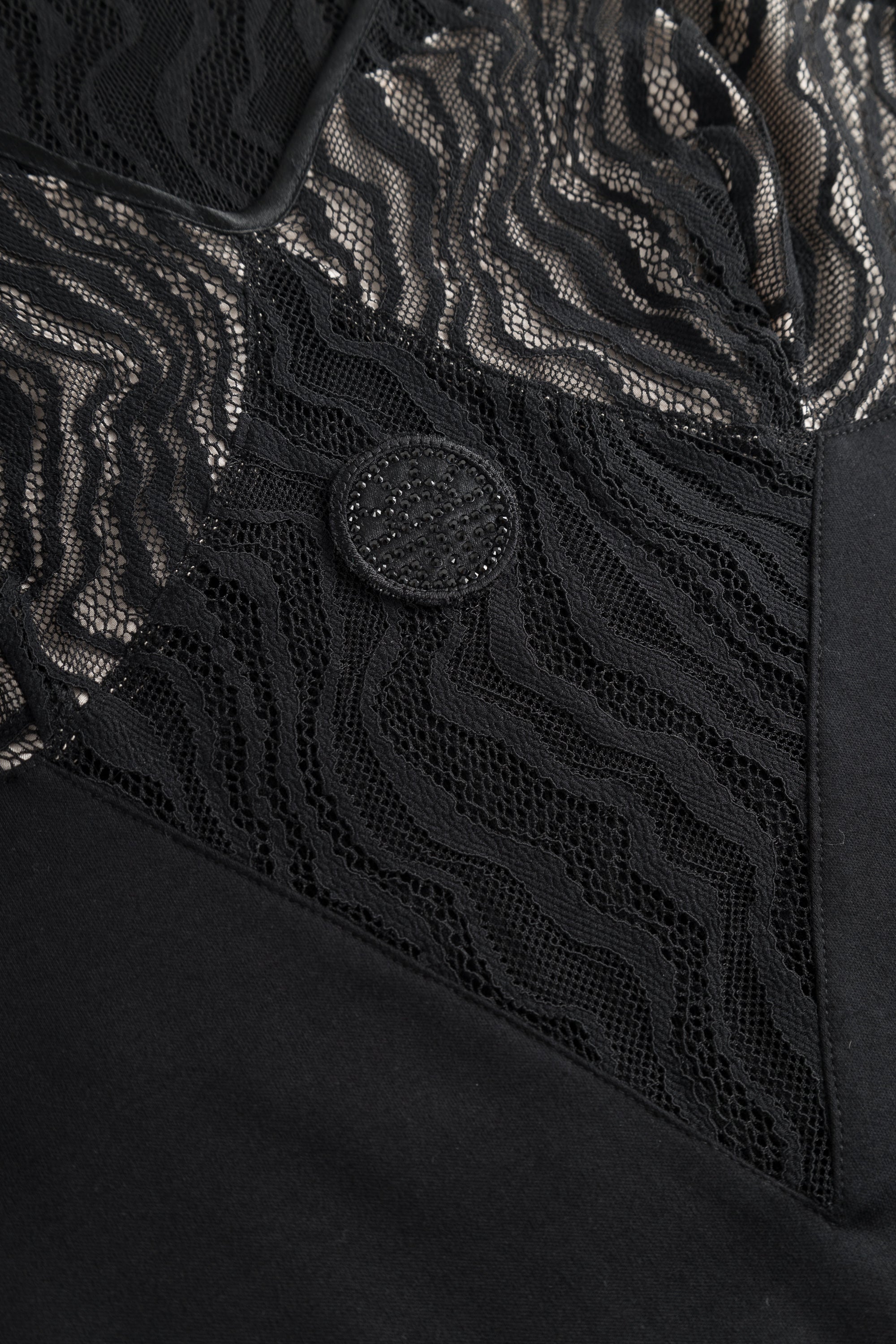 Feraud Night Dress, Sleeveless, V-Neck Animal Lace (3241004) Black