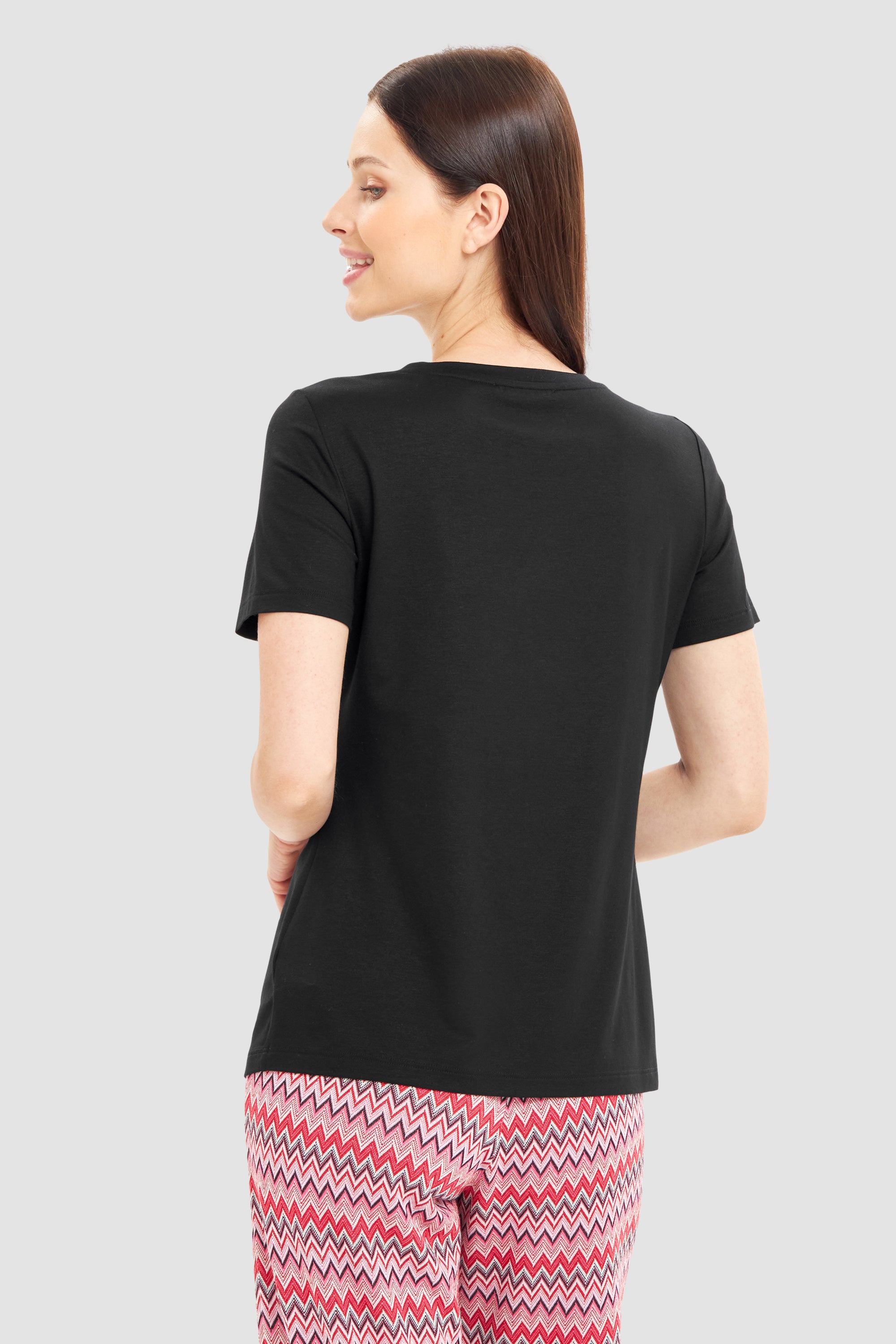 Feraud Shirt, 1/2 Sleeve, Round Neck Basic Shir (3241085) Black