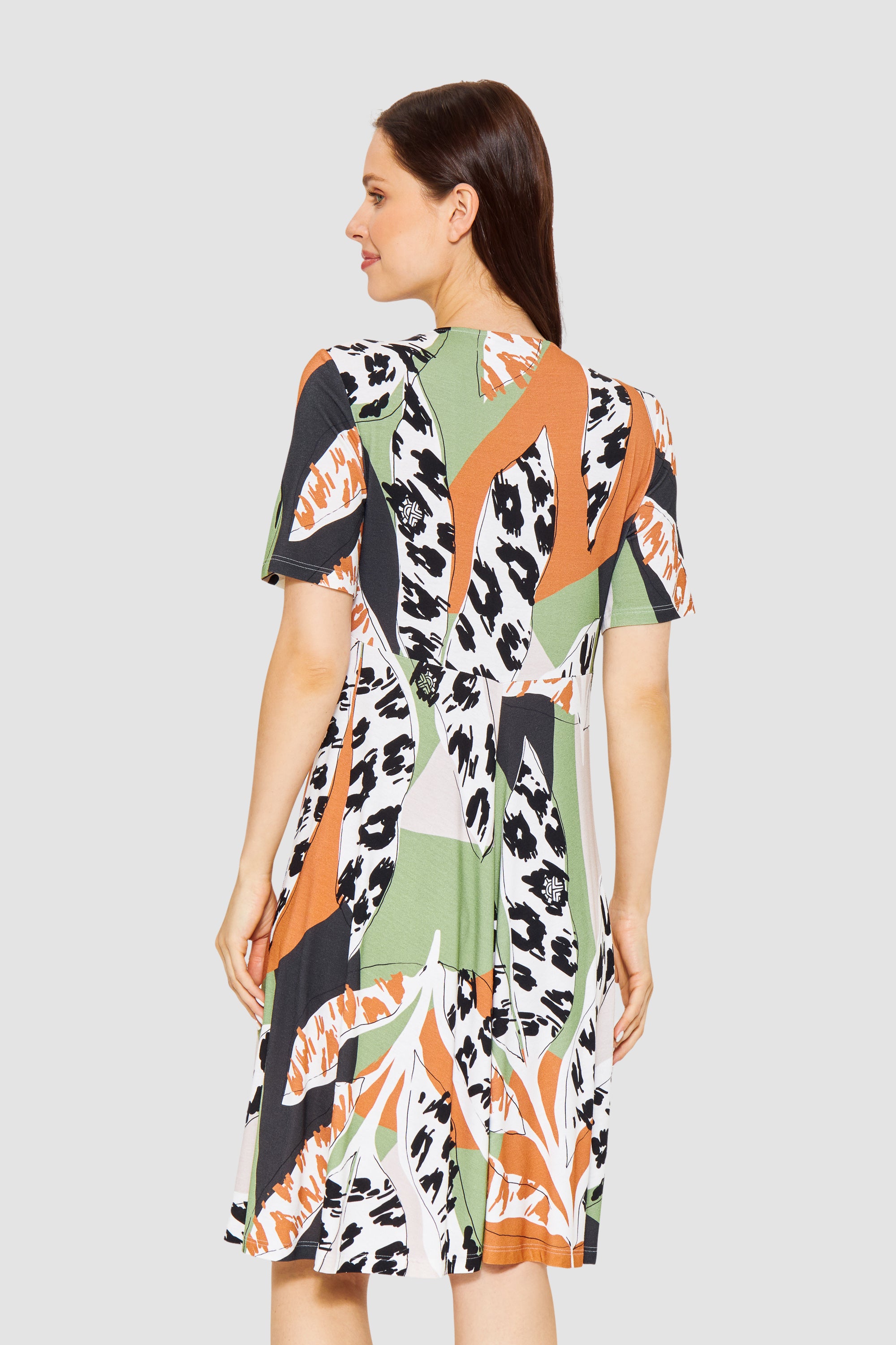 Feraud Beach Dress, 1/2 Sleeve, V-Neck Voyage (3245007) Leo Couture