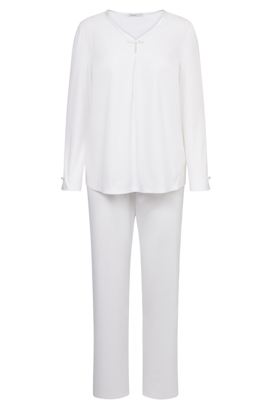 Féraud Pyjamas front view in Ivory