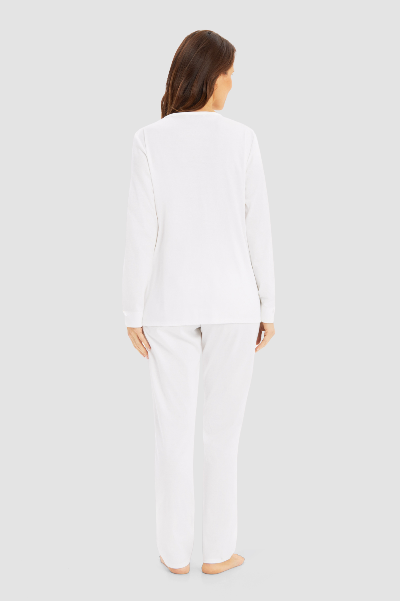 Féraud Pyjamas back view in Ivory