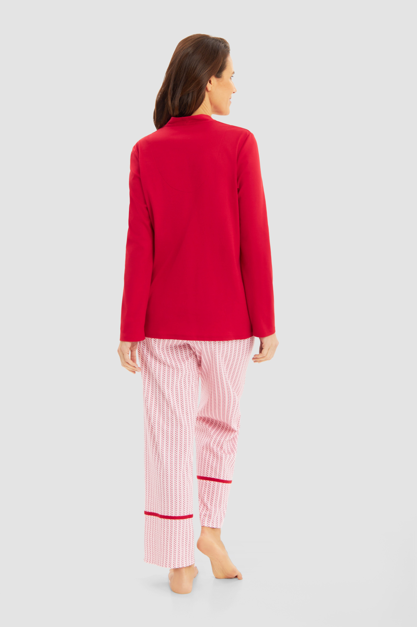 Féraud Pyjamas back view in Minimal Print