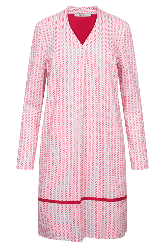 Féraud Nightgown front view in Minimal Print