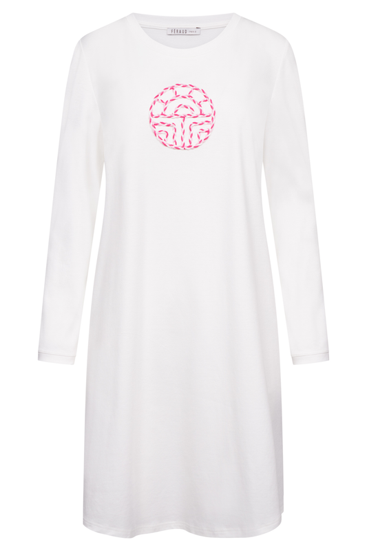 Féraud Nightgown front view in Ivory