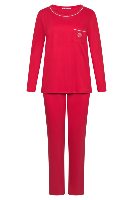 Féraud Pyjamas front view in Red