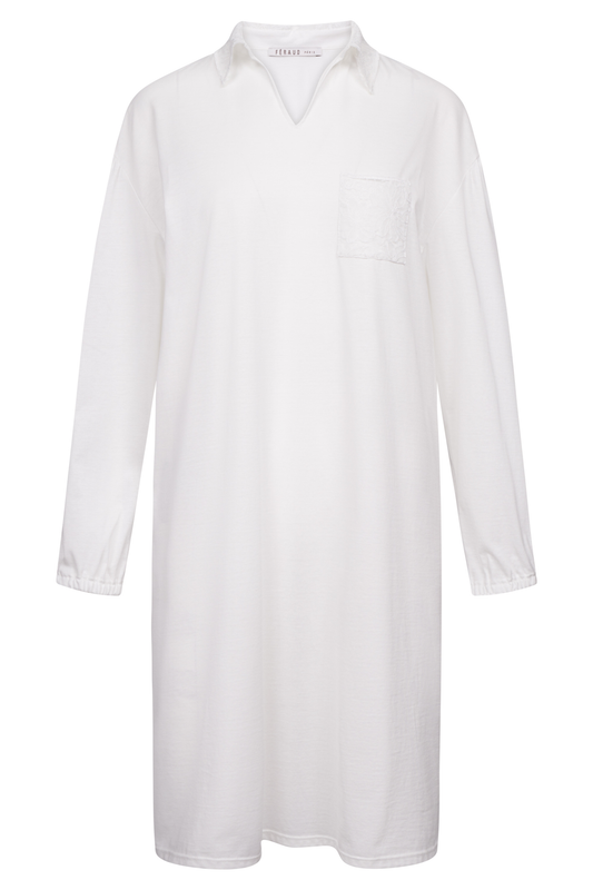 Féraud Nightgown front view in Ivory