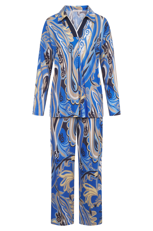Féraud Pyjamas front view in Big Paisley
