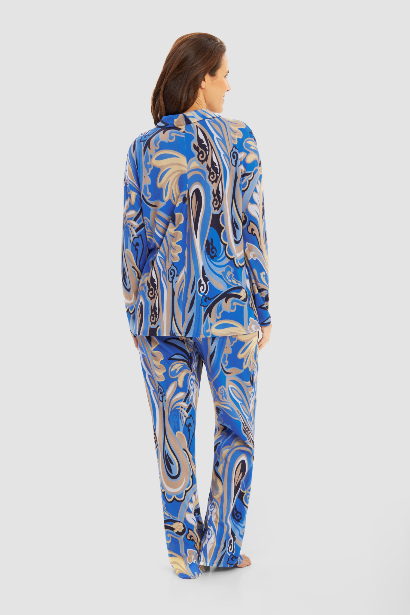 Féraud Pyjamas back view in Big Paisley