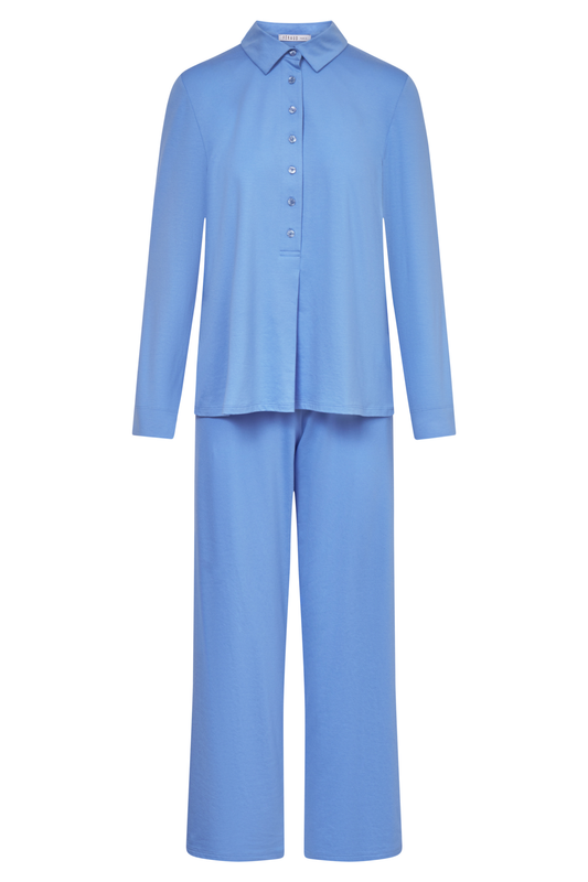 Féraud Pyjamas front view in Skyblue