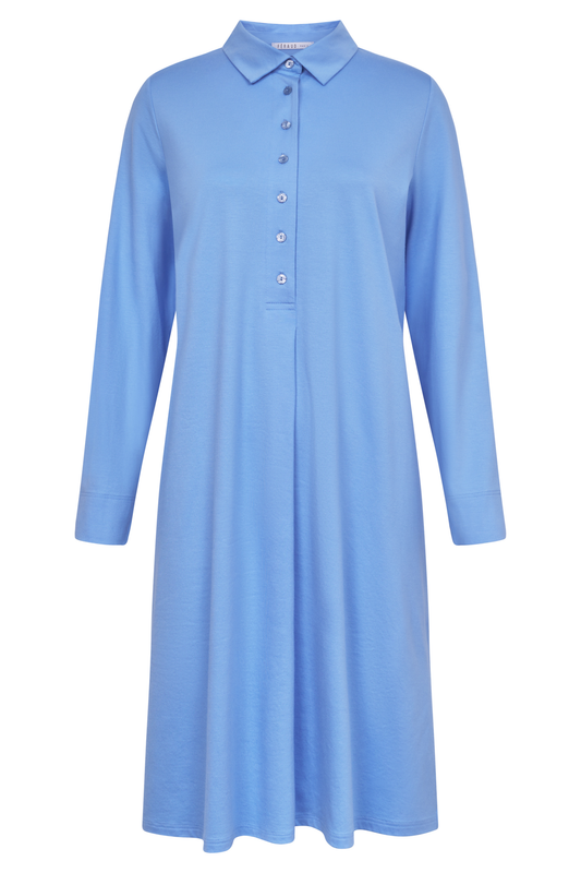 Féraud Nightgown front view in Skyblue