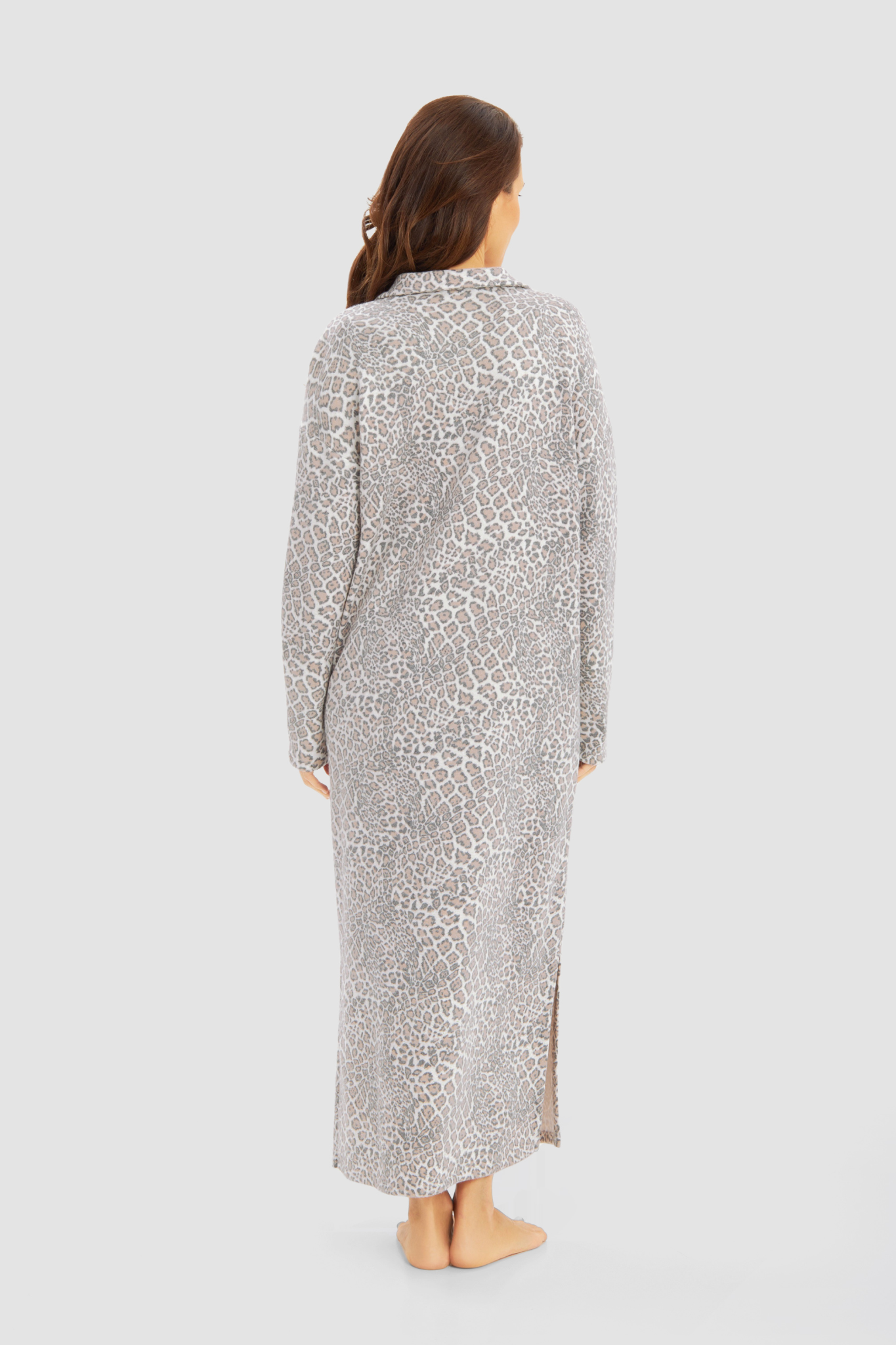 Féraud House Dress back view in Modern Leo