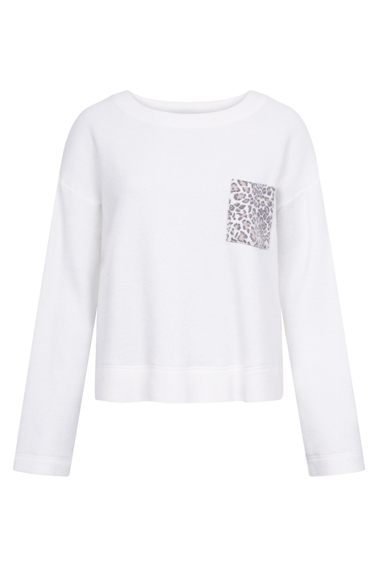 Féraud Lounge Top front view in Ivory