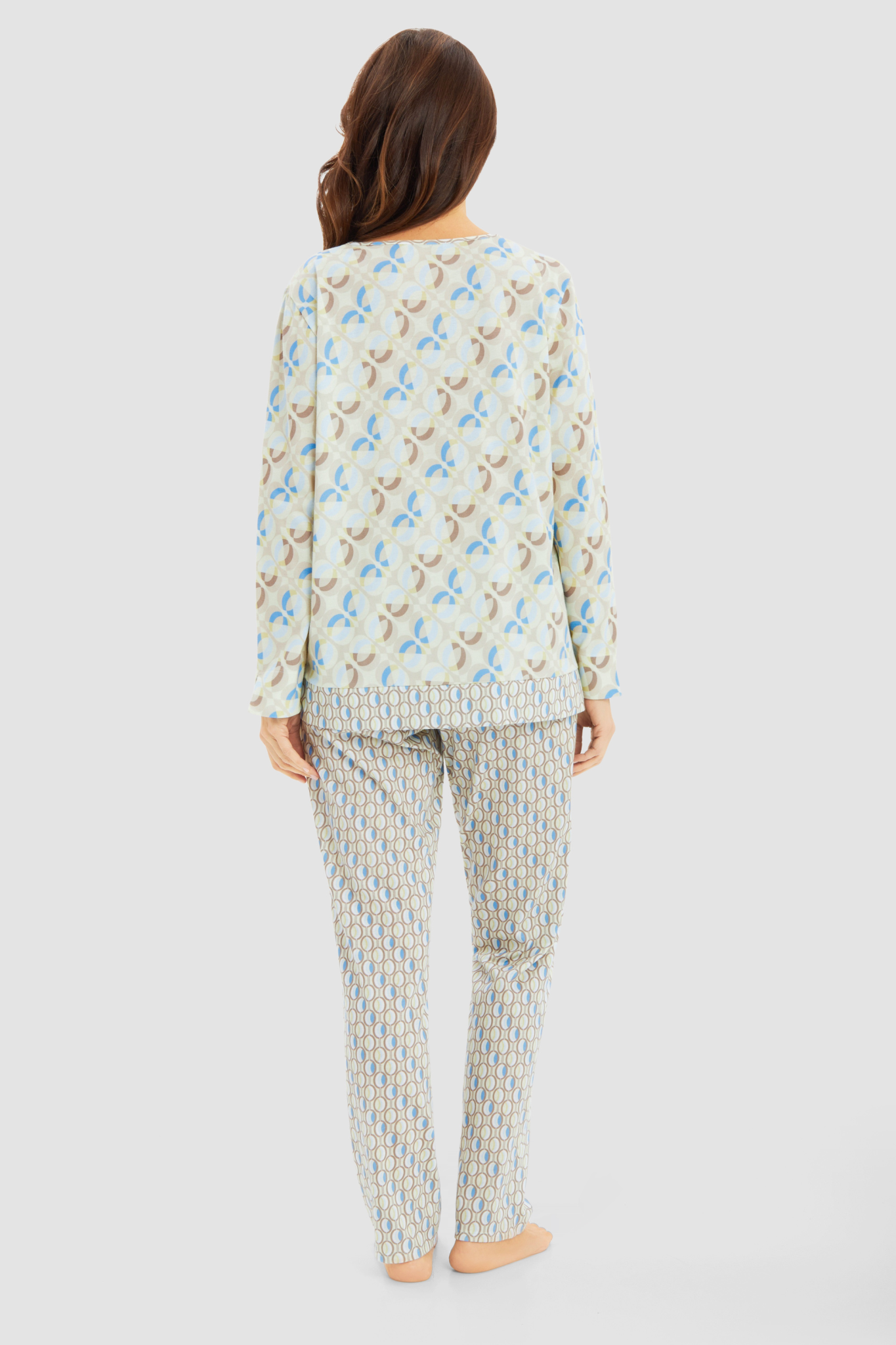 Féraud Pyjamas back view in Print Mix