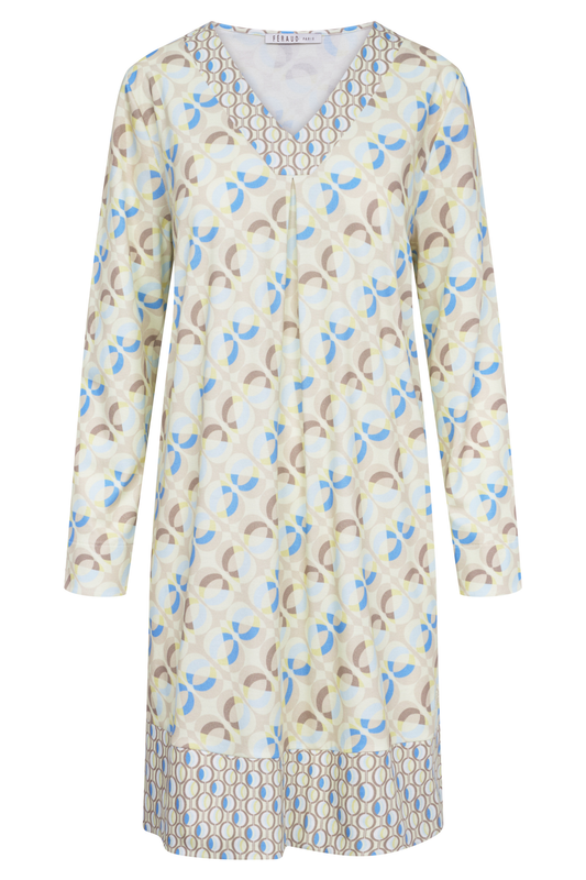 Féraud Nightgown front view in Print Mix