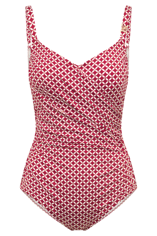 Féraud Swimsuit front view in Graphic Minimal