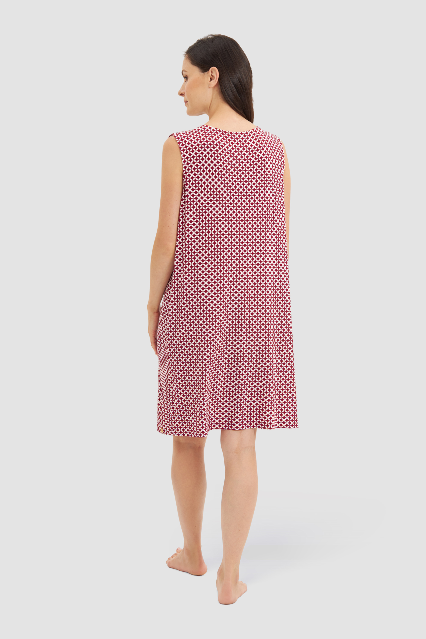 Féraud Beach Dress back view in Graphic Minimal