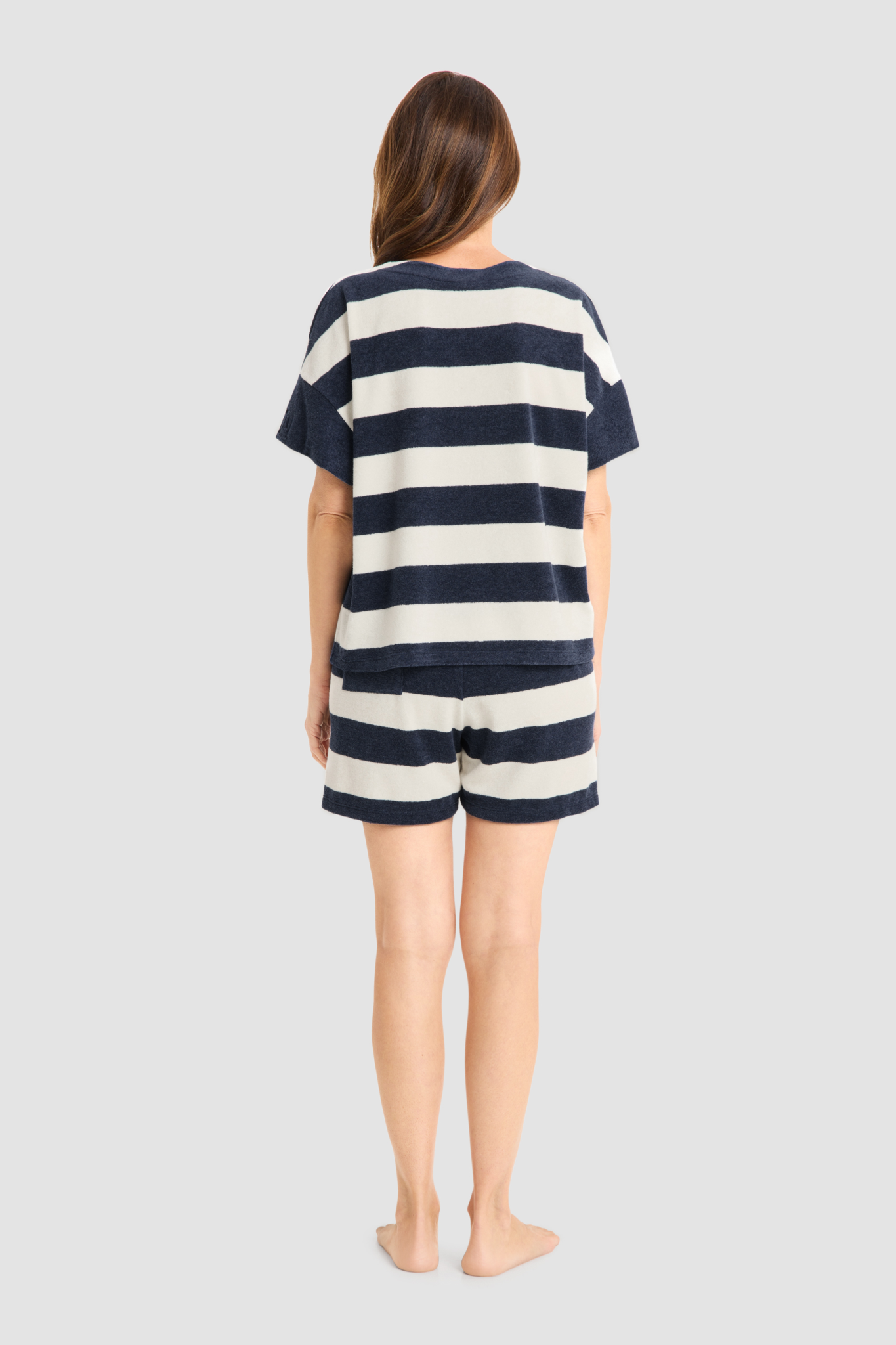 Féraud Lounge Top back view in Ringlet Navy