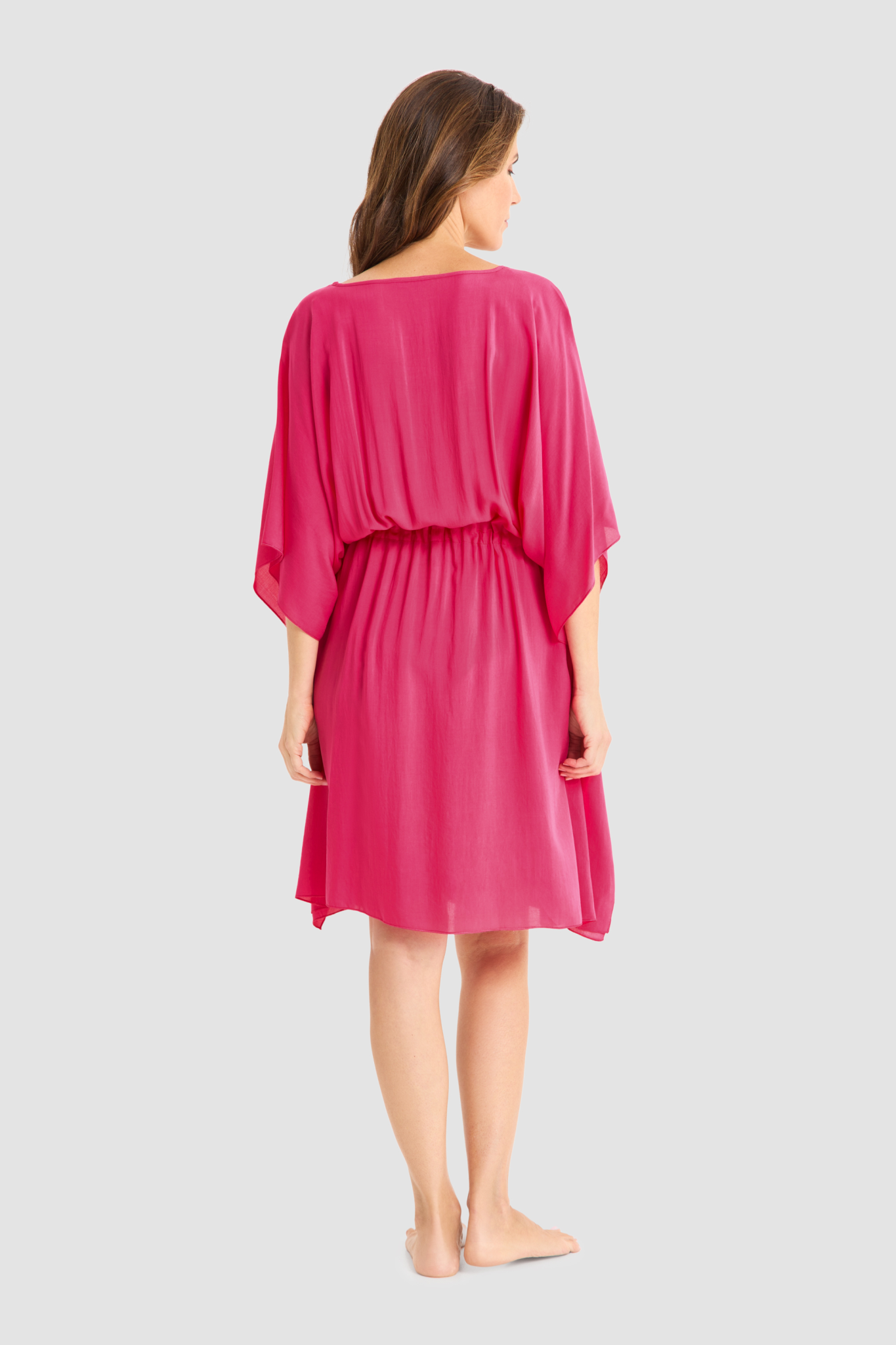 Féraud Beach Dress back view in Pink