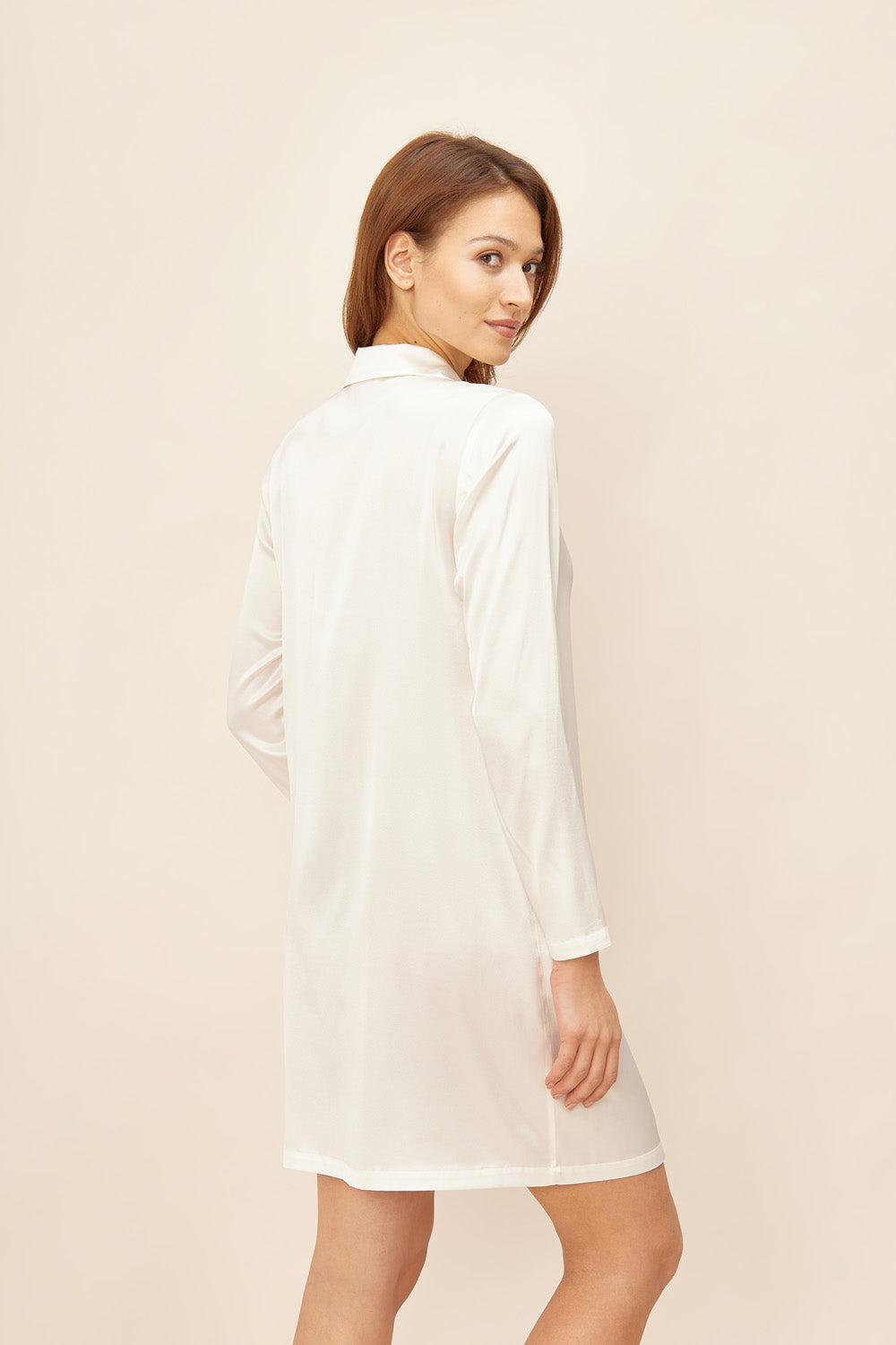 Feraud Night Dress Gots, 1/1 Sleeve, Button-Through, Lap (3881091) Ivory