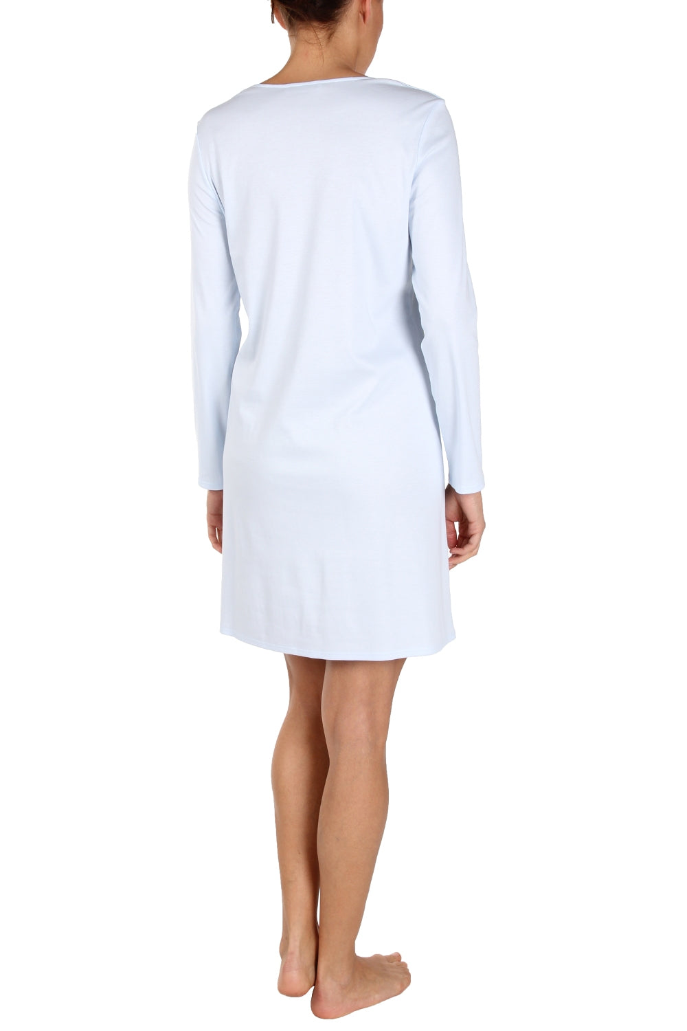 Feraud Night Dress, 1/1 Sleeve, Round Neck Interlock (3883011) Bleu