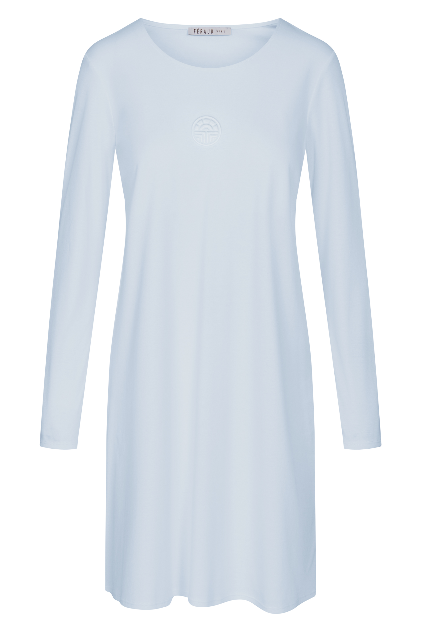 Féraud Nightgown front view in Bleu