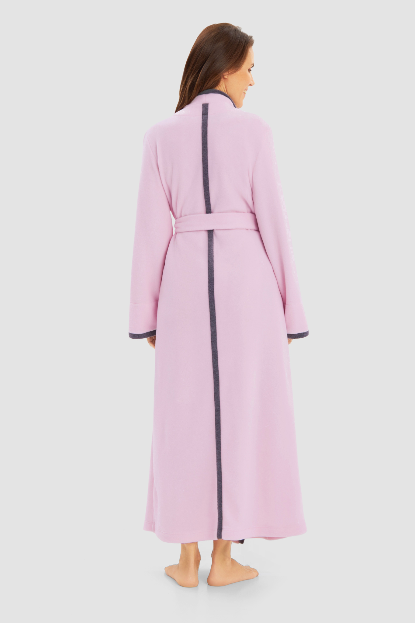 Féraud Robe back view in Pale Rose