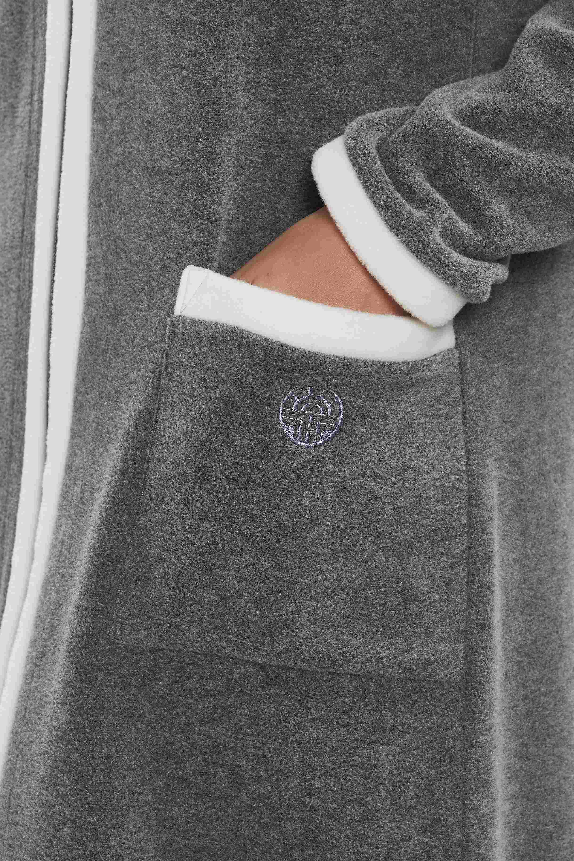 Feraud Robe, 1/1 Sleeve, Zipper Fleece, Nos (3883170) Heather Dark Grey