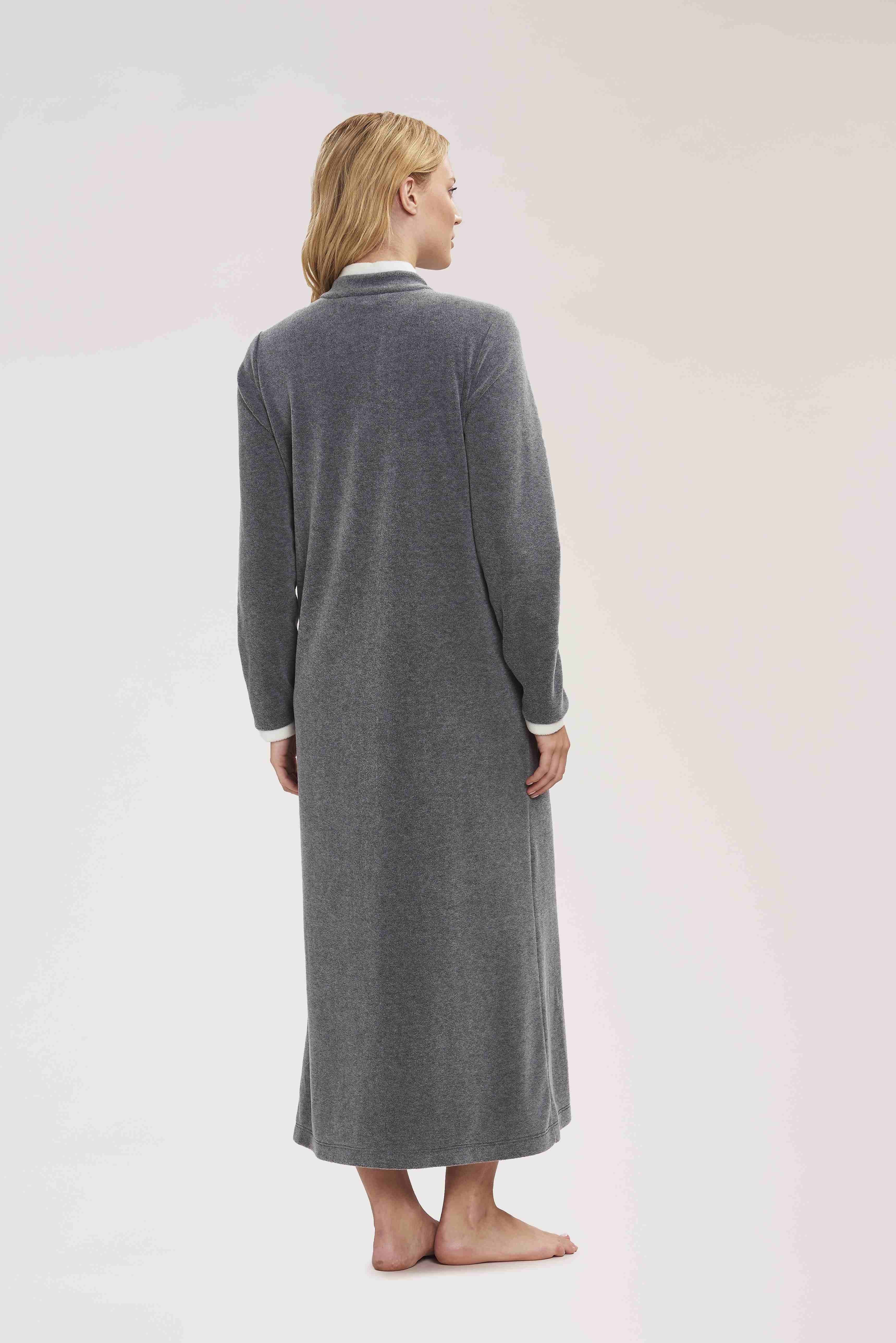 Feraud Robe, 1/1 Sleeve, Zipper Fleece, Nos (3883170) Heather Dark Grey