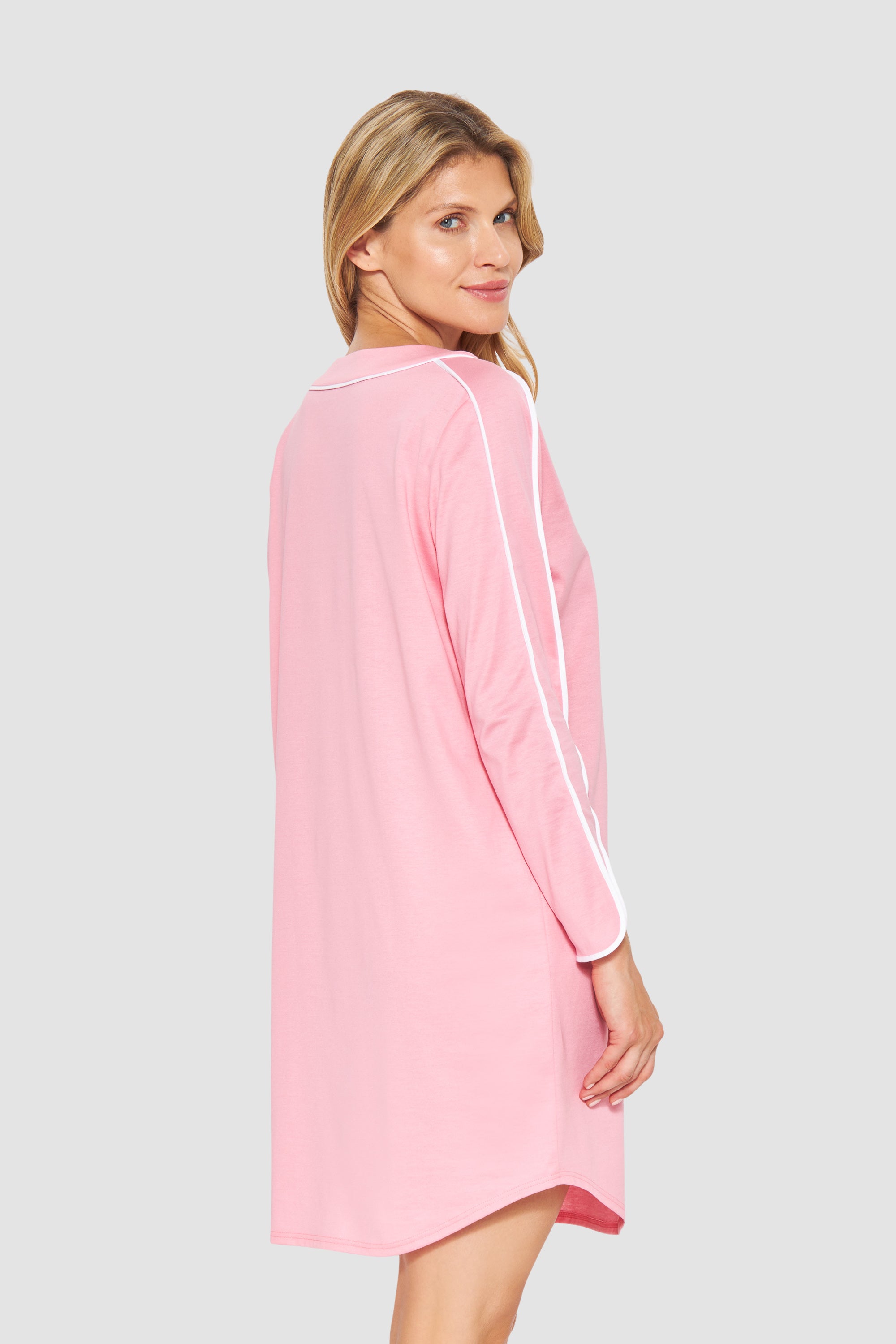 Feraud Night Dress, 1/1 Sleeve, Round Neck Pure Look (3883180) Soft Pink