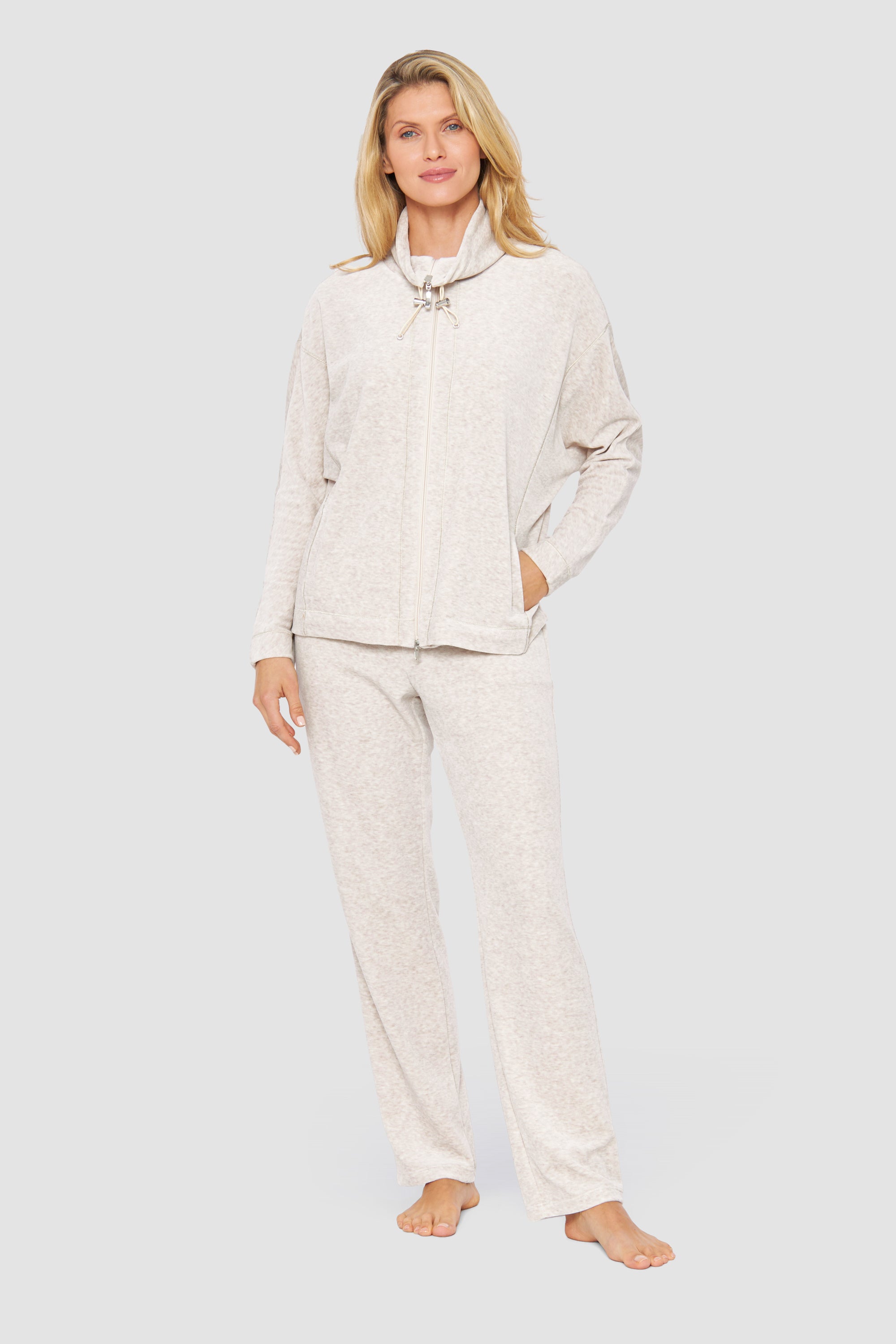 Feraud Lounge Suit, 1/1 Sleeve, Pants 1/1, Zipper, Pocke (3884138) Heather Nature