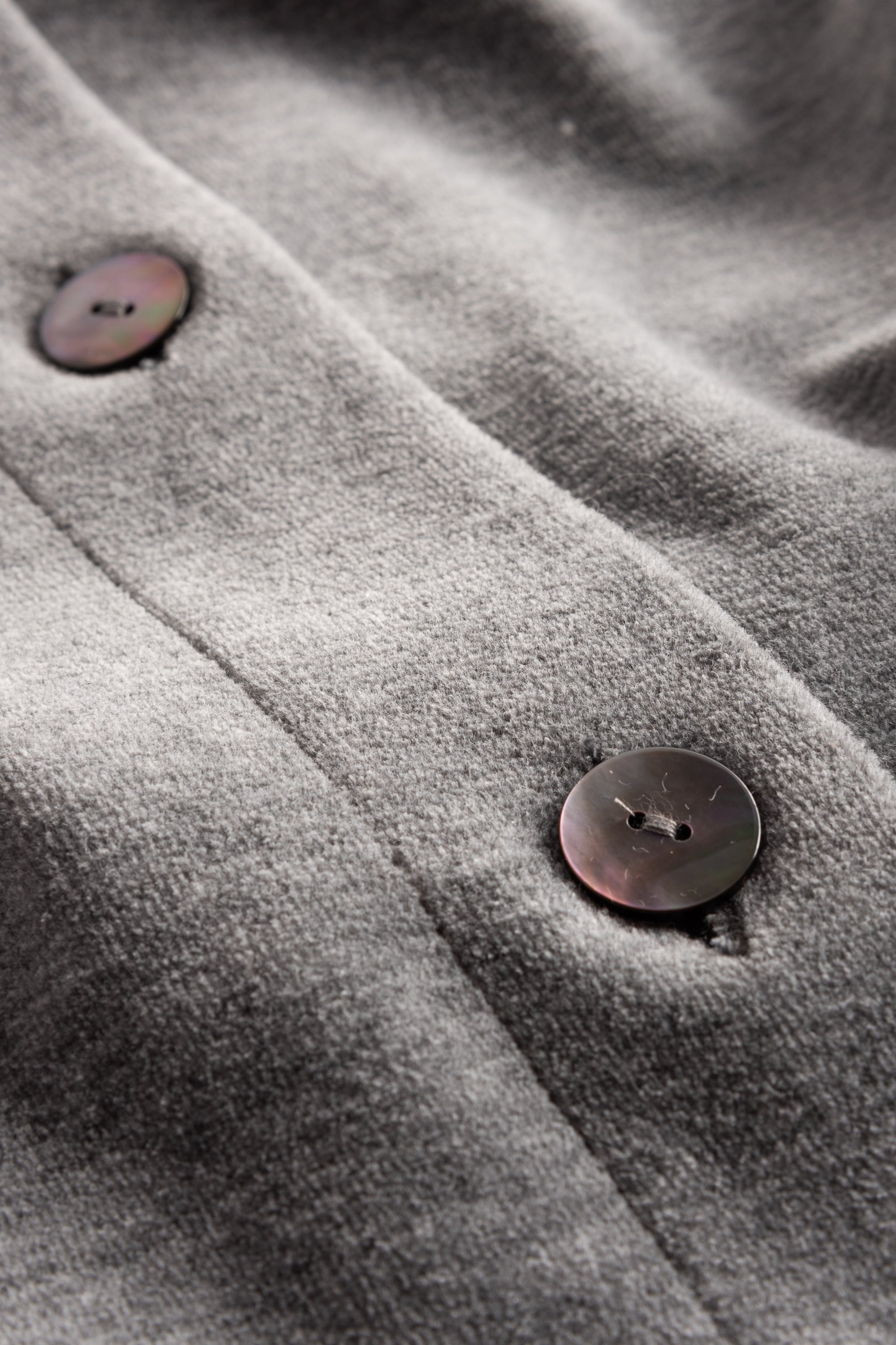 Feraud Robe, 1/1 Sleeve, Button Through, Pocket (3884179) Heather Dark Grey