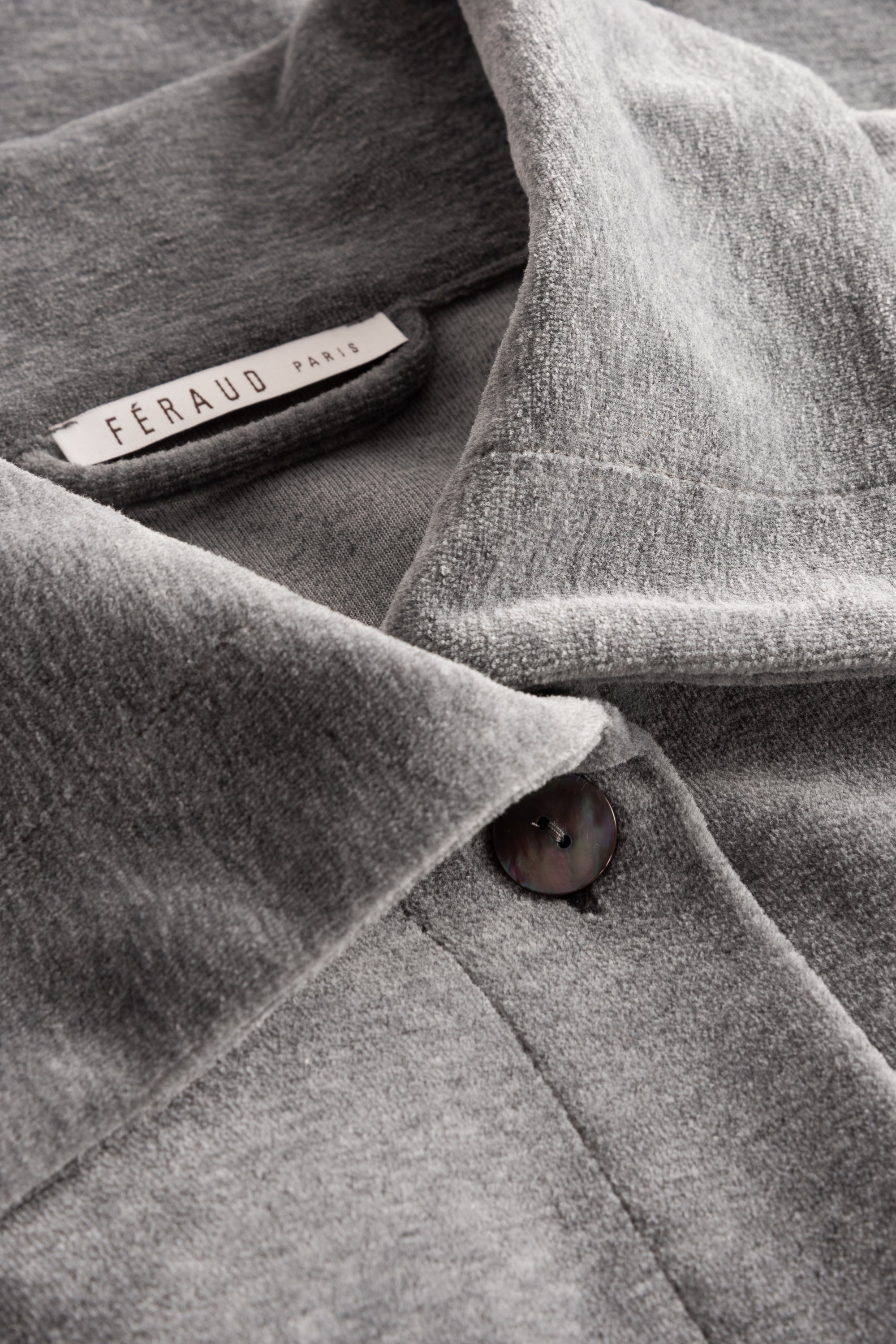 Feraud Robe, 1/1 Sleeve, Button Through, Pocket (3884179) Heather Dark Grey